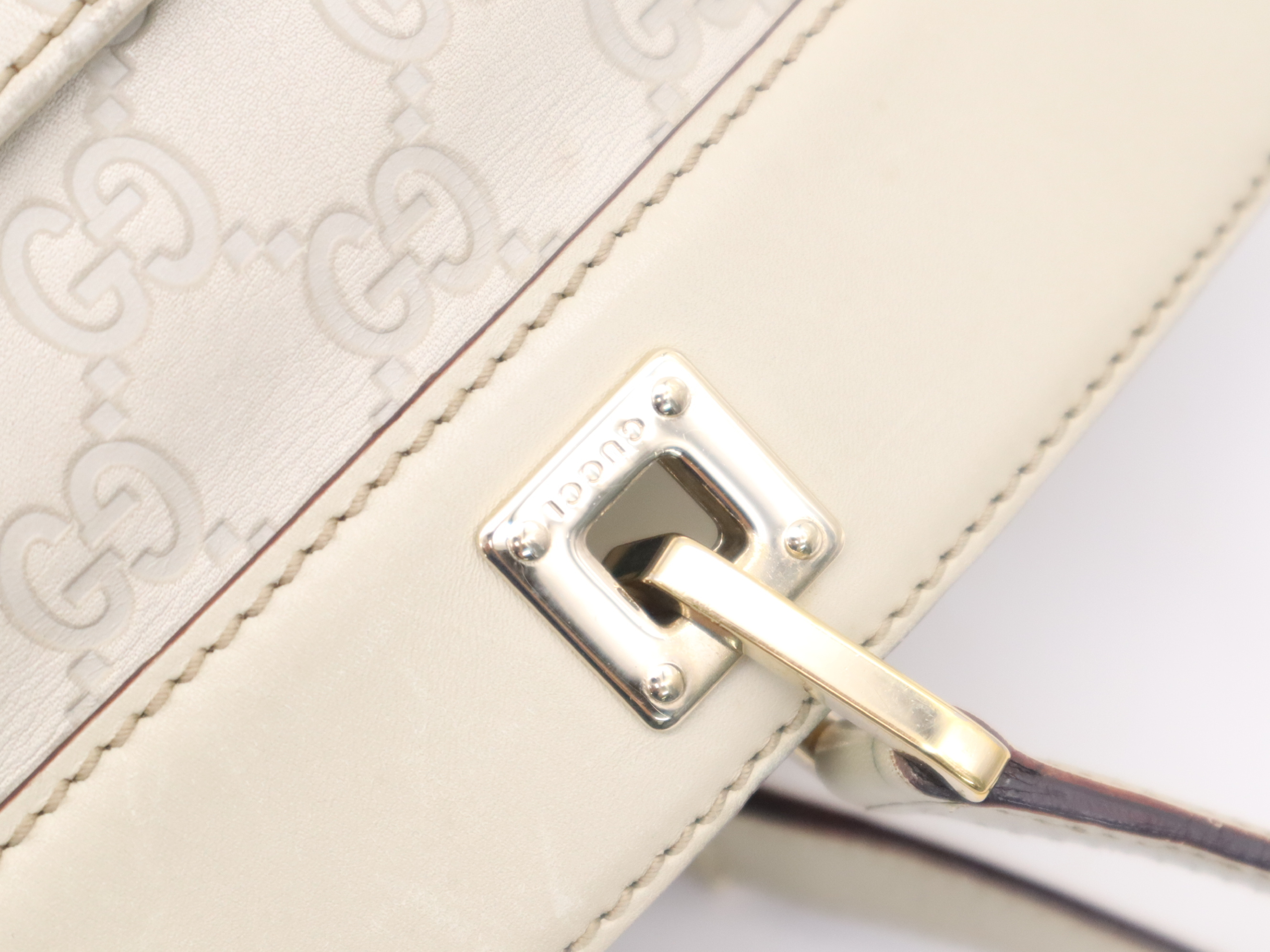 145993 Leather Guccissima Tote Bag Beige Tote Bag — view 8