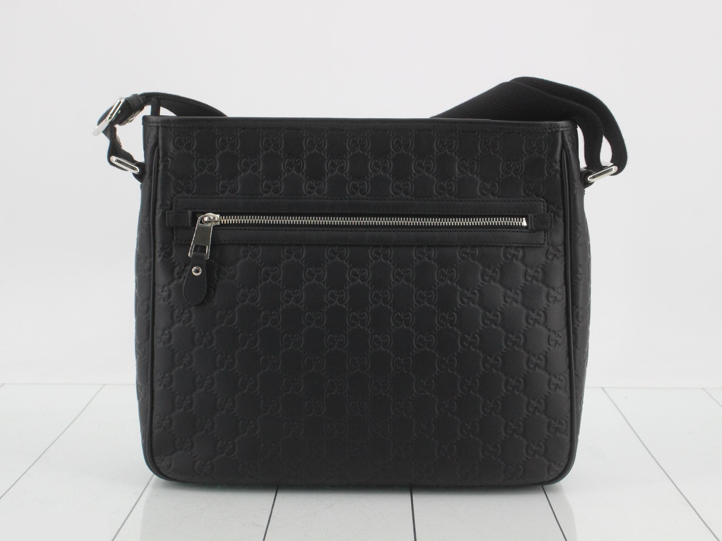 Guccissima Shoulder Bag, Black — view 2