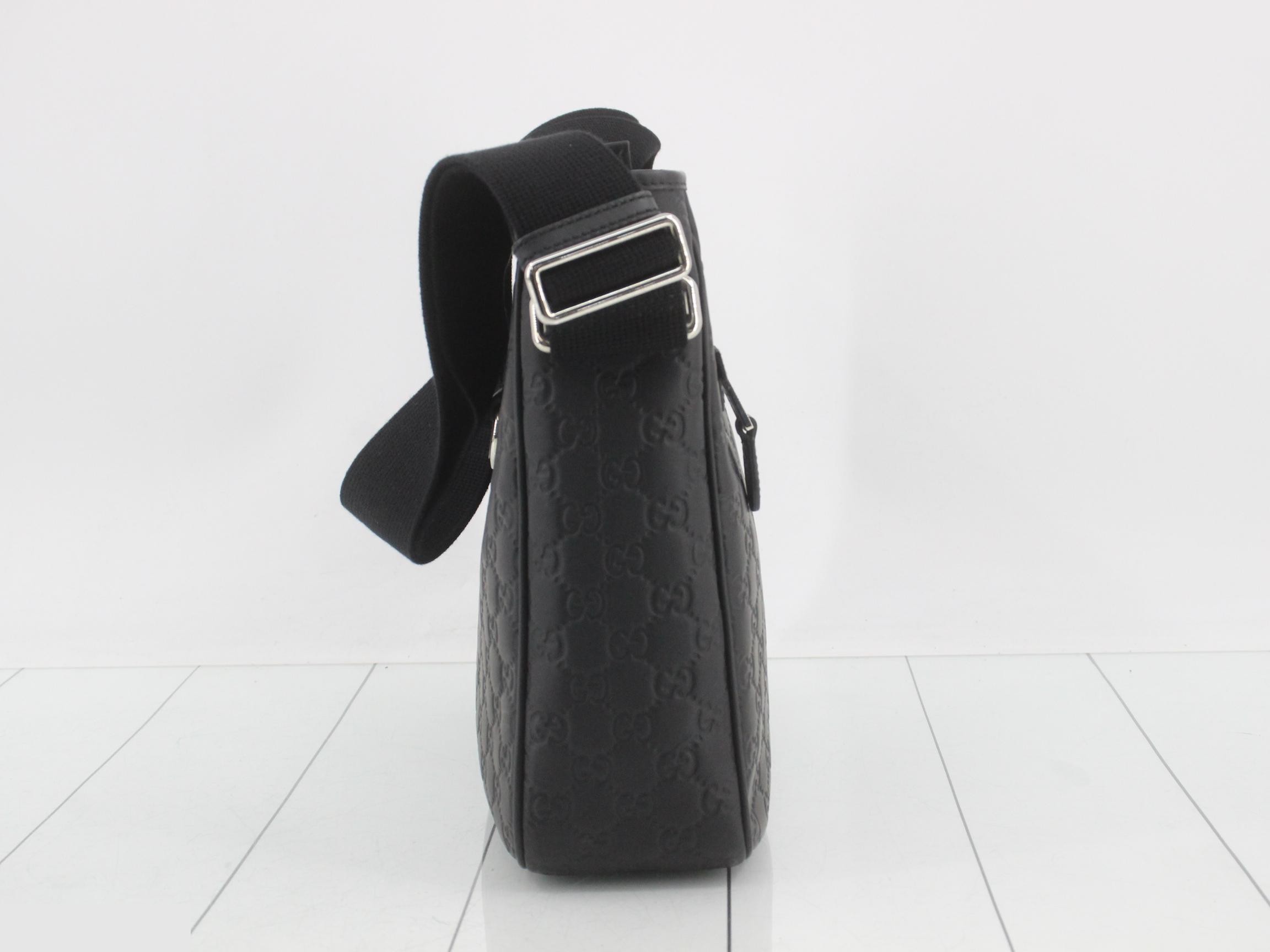 Guccissima Shoulder Bag, Black — view 3