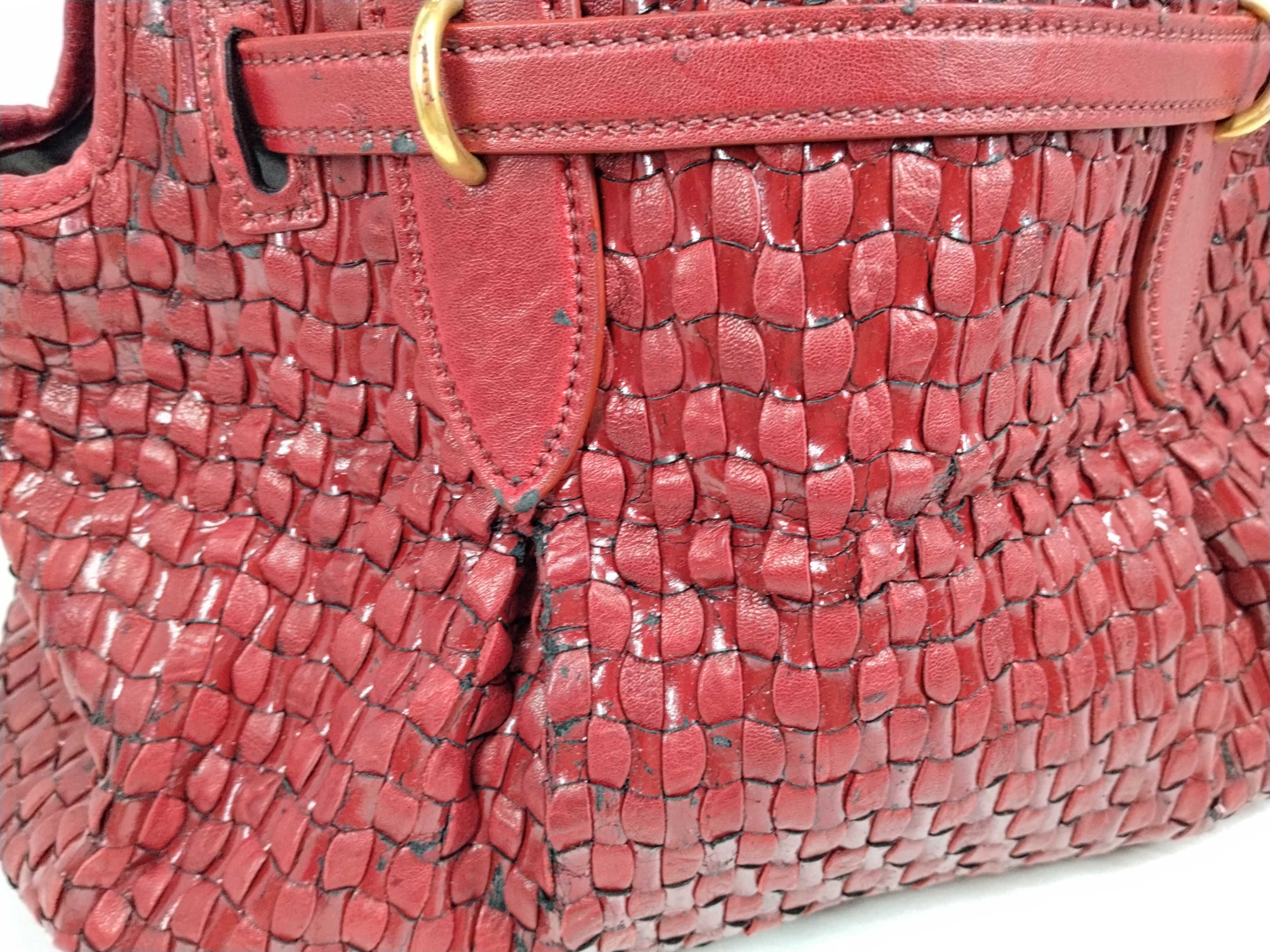 Leather Mesh Handbag (Sticky) — view 5