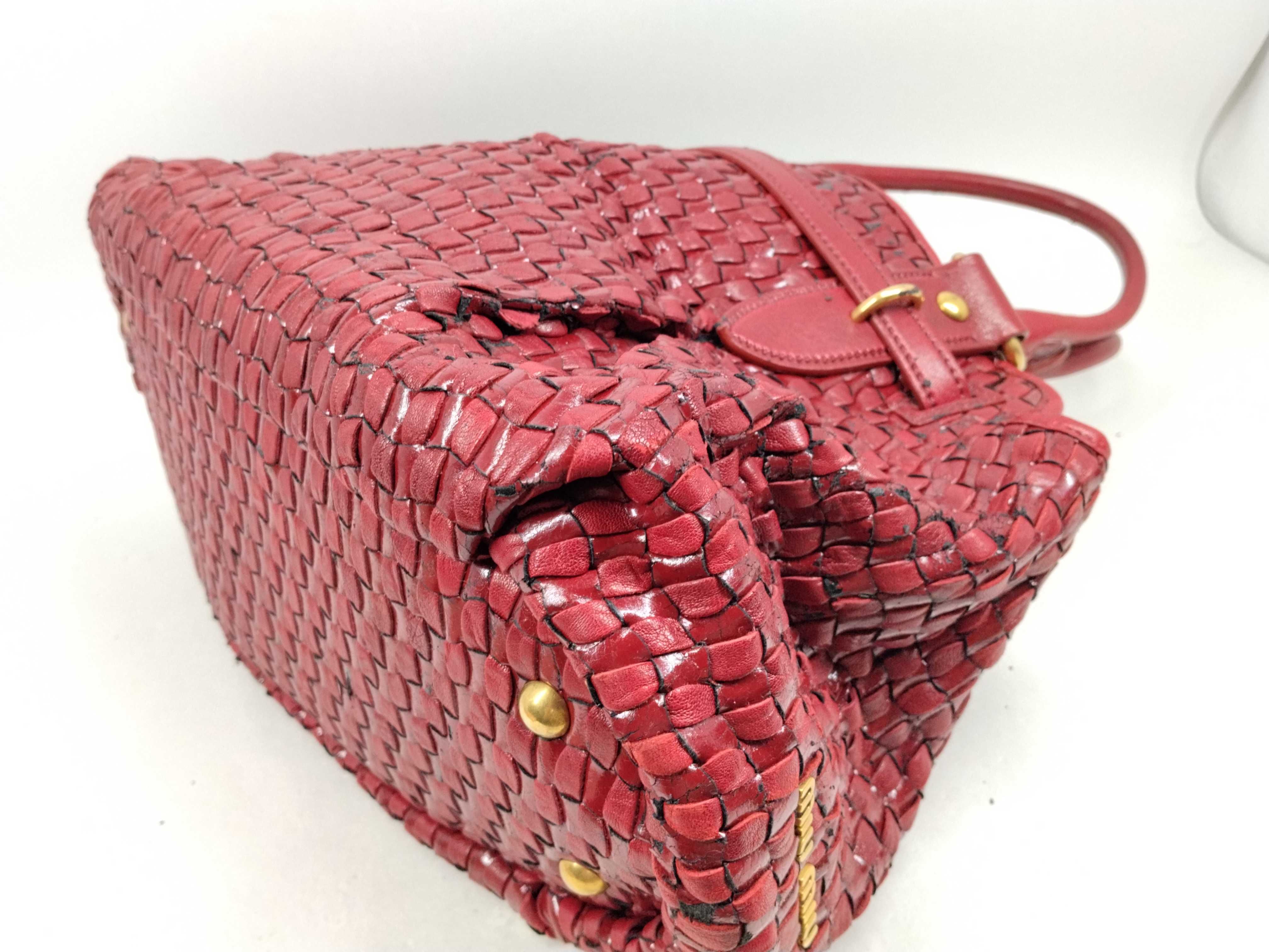 Leather Mesh Handbag (Sticky) — view 7