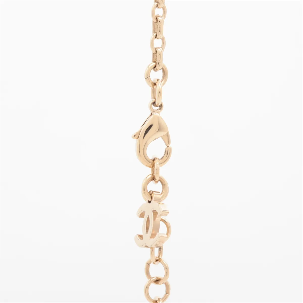 Coco Mark I25V Necklace, GP x Rhinestone, Gold x Silver, — view 3