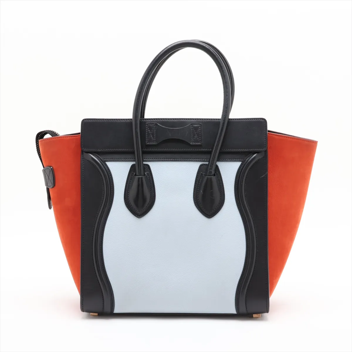 Luggage Micro Shopper Leather Handbag, Multicolor — view 2