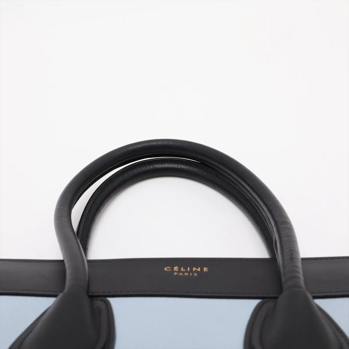 Luggage Micro Shopper Leather Handbag, Multicolor — view 6