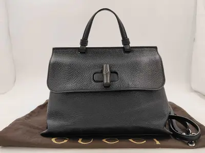 Daily 2-way Bag Bamboo Black 392013 Handbag