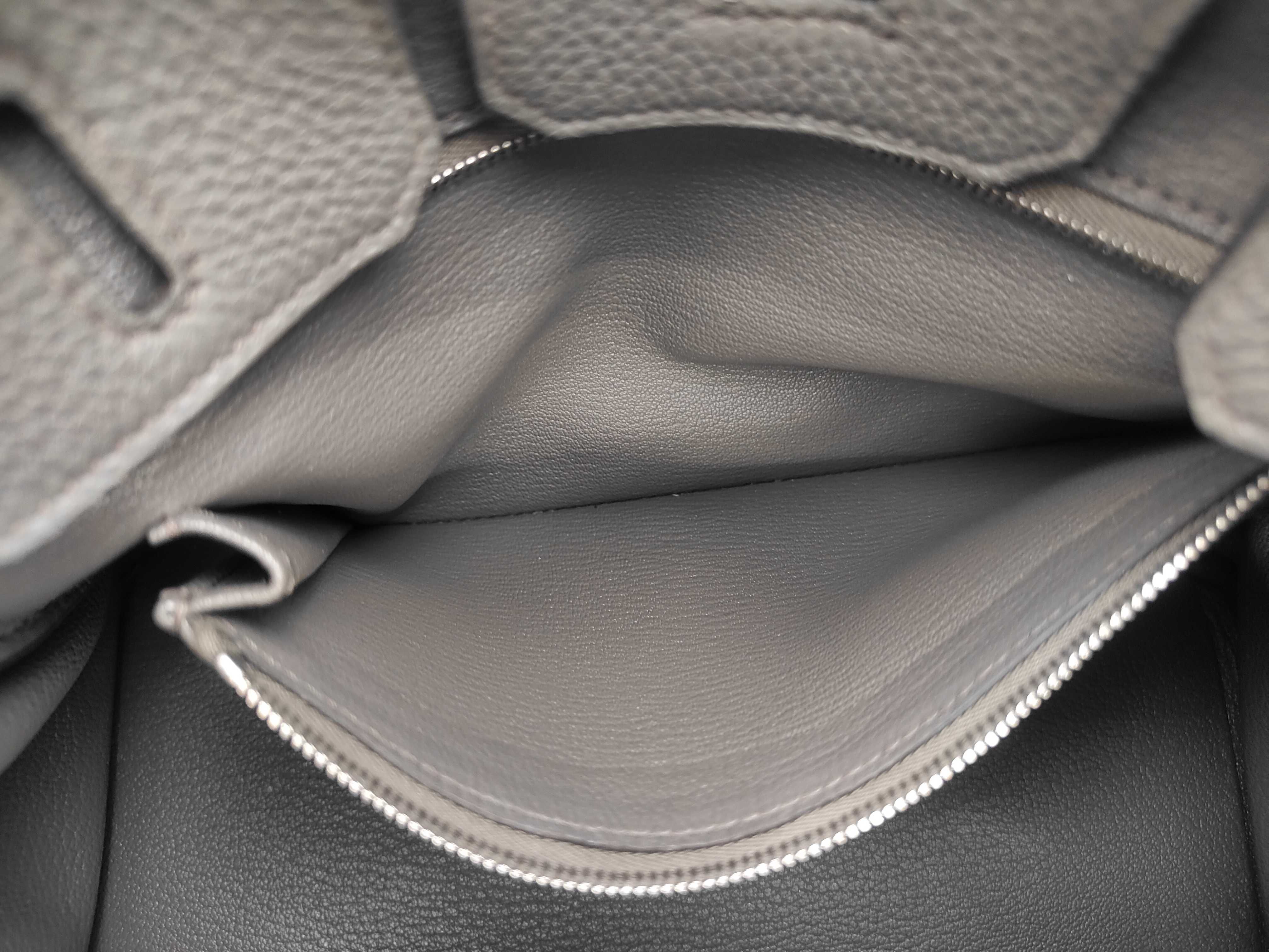 Birkin 25 Togo Leather, Y Stamp (Manufactured in 2020), Etoupe Leather x Silver Hardware, Handbag — view 9