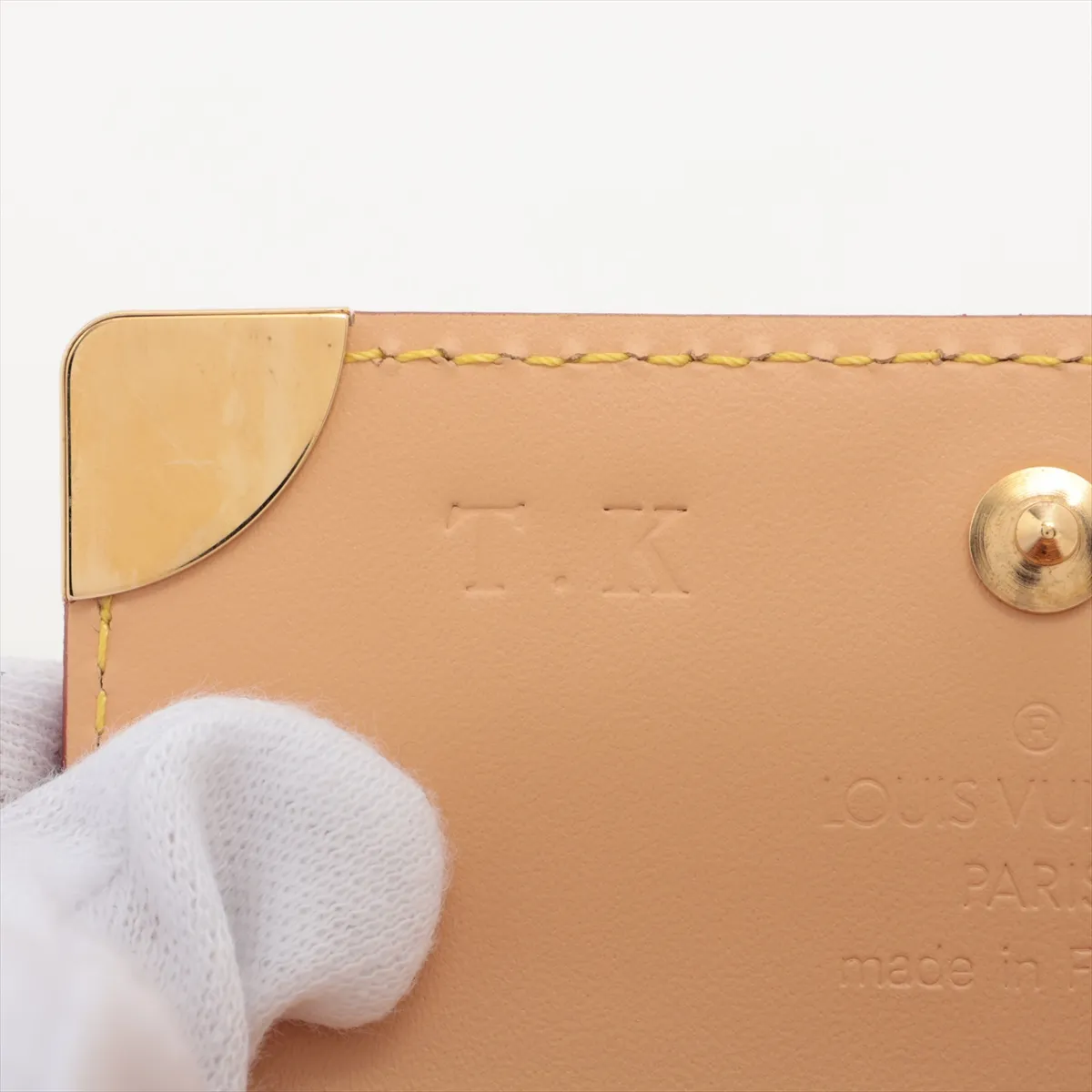 Multicolor Portomone Plat M92657 MI1004 Bron coin case with initials — view 8