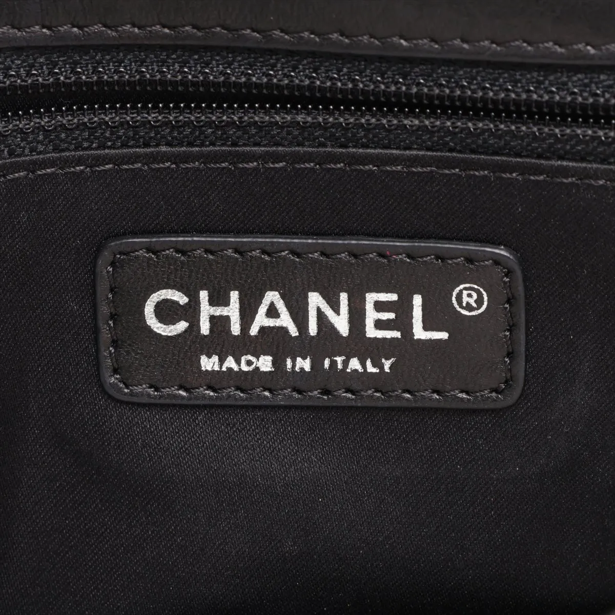 Coco Mark Sequin Single Flap Double Chain Bag, Black with Silver Hardware, 17718321, serial number in the 17 range. — view 9