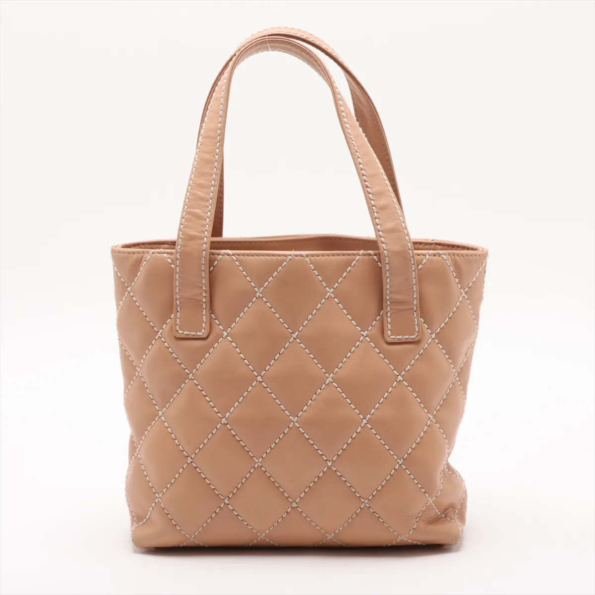 Wild Stitch Lambskin Handbag, Beige, Gold Hardware, 7982154, Series 7 — view 2