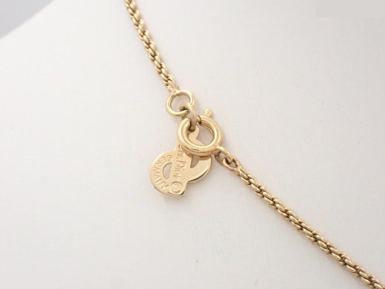 Other line: Precious metals/CD logo necklace/pendant, chain approximately 38cm. — view 2