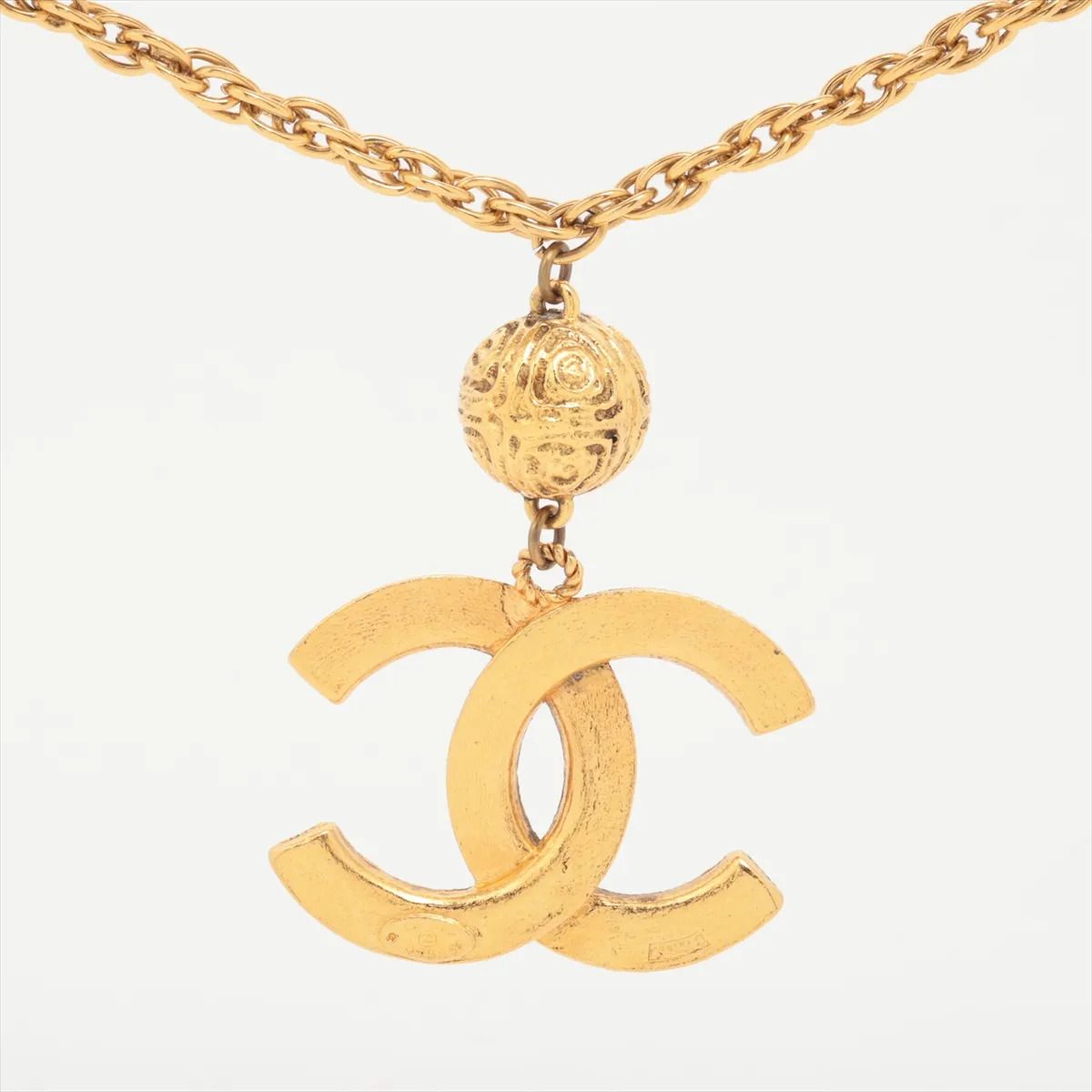Vintage Gripoix CC Logo Long Necklace, 1985 — view 2