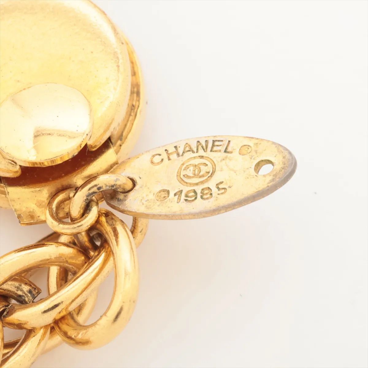Vintage Gripoix CC Logo Long Necklace, 1985 — view 4