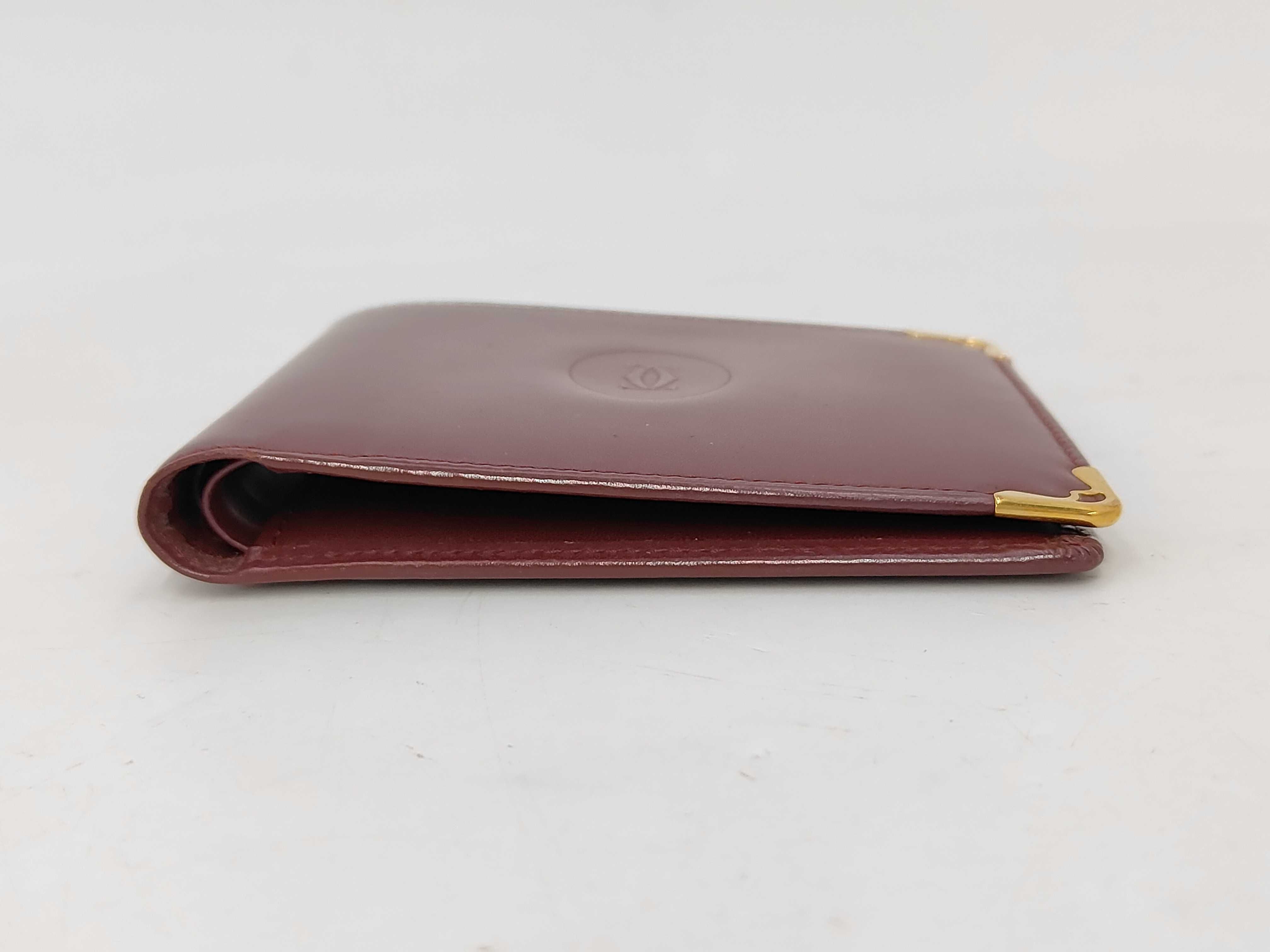 Must Line Billfold, Bordeaux Leather Billfold — view 3