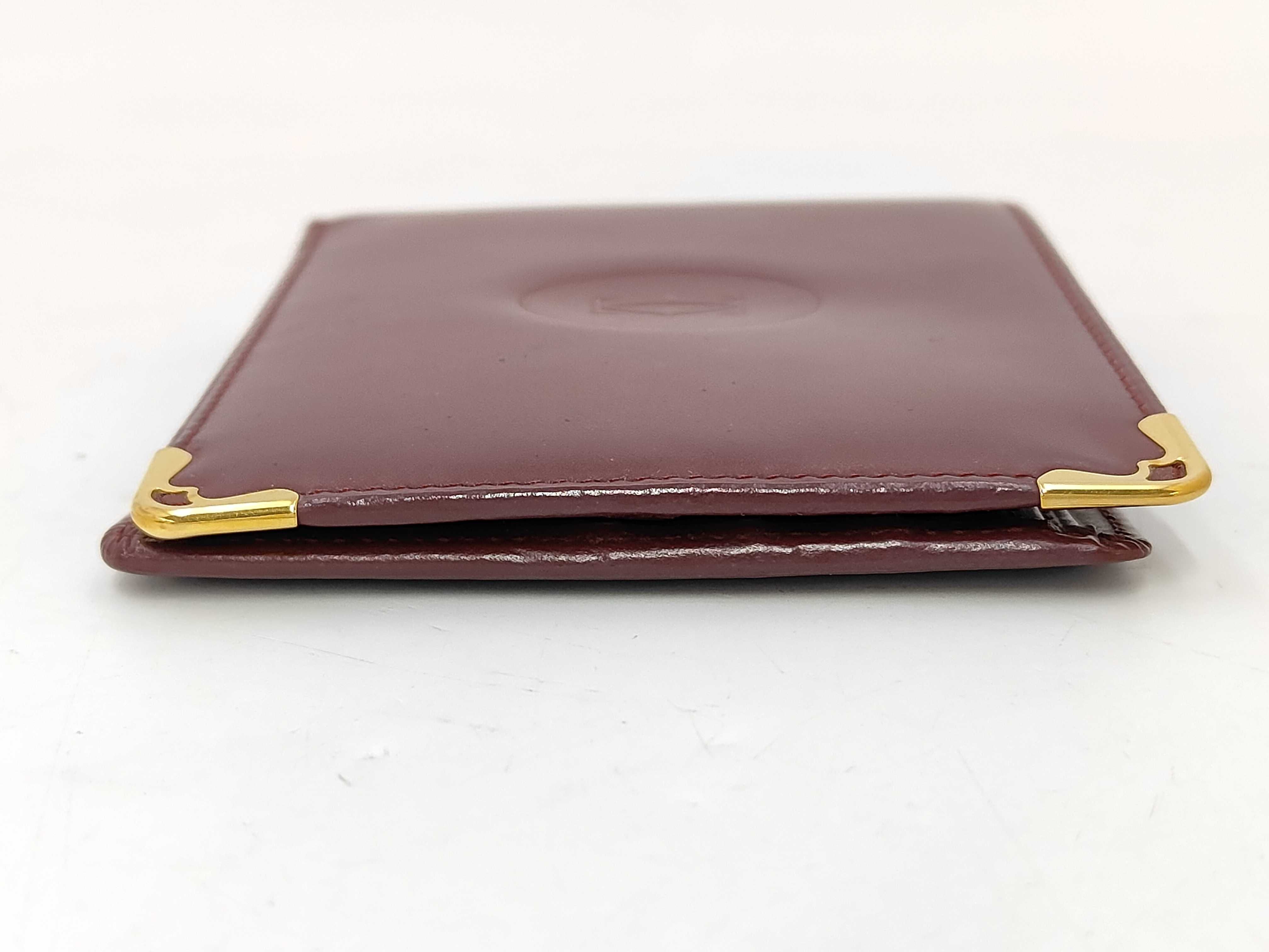 Must Line Billfold, Bordeaux Leather Billfold — view 4
