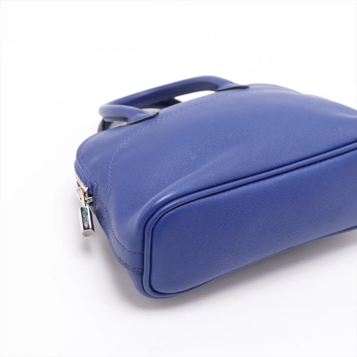 [Individually packaged] Hermes Tiny Bolide Veau Swift Blue Electric Silver Hardware O: 2011 Sale — view 4