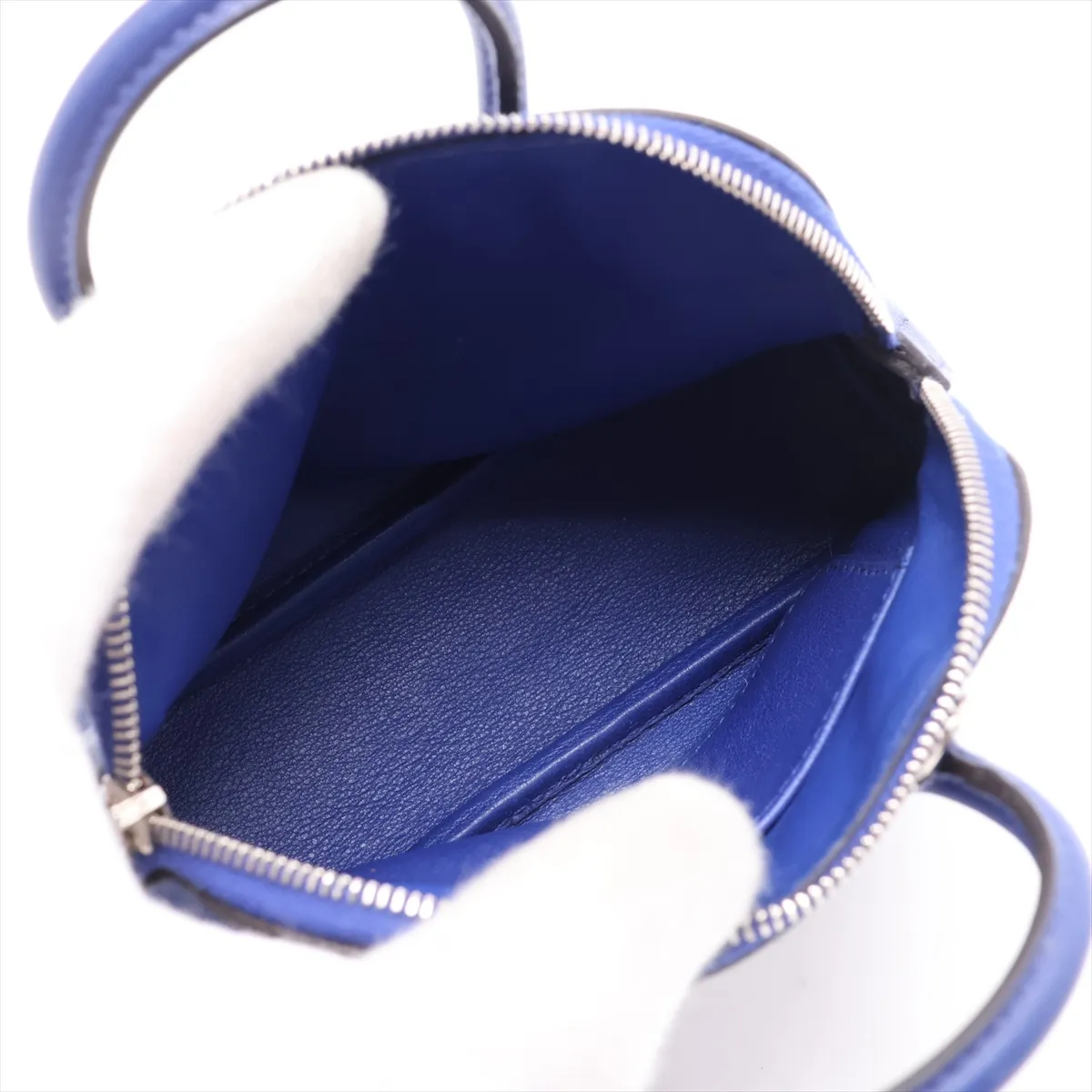 [Individually packaged] Hermes Tiny Bolide Veau Swift Blue Electric Silver Hardware O: 2011 Sale — view 8