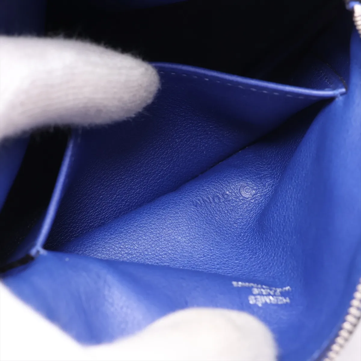 [Individually packaged] Hermes Tiny Bolide Veau Swift Blue Electric Silver Hardware O: 2011 Sale — view 9