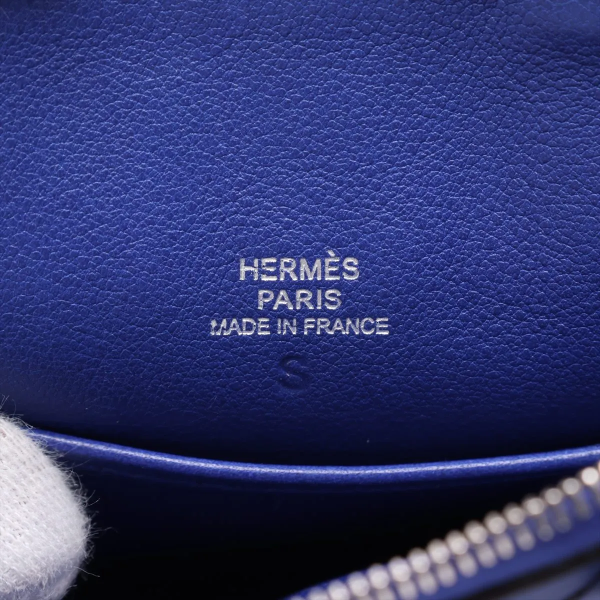 [Individually packaged] Hermes Tiny Bolide Veau Swift Blue Electric Silver Hardware O: 2011 Sale — view 10