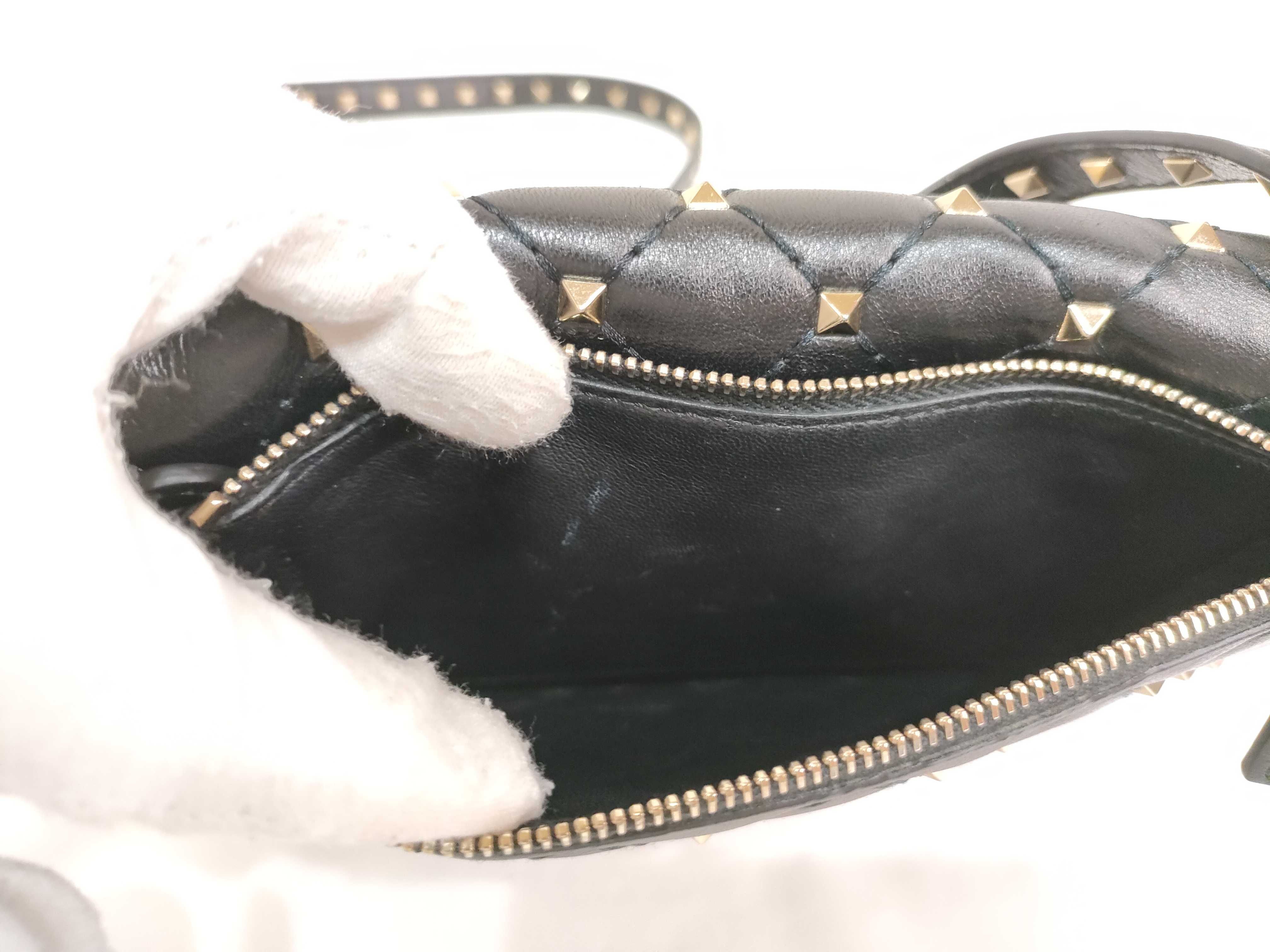 KR- Rockstud Slim Mini Bag Black Shoulder Bag — view 11