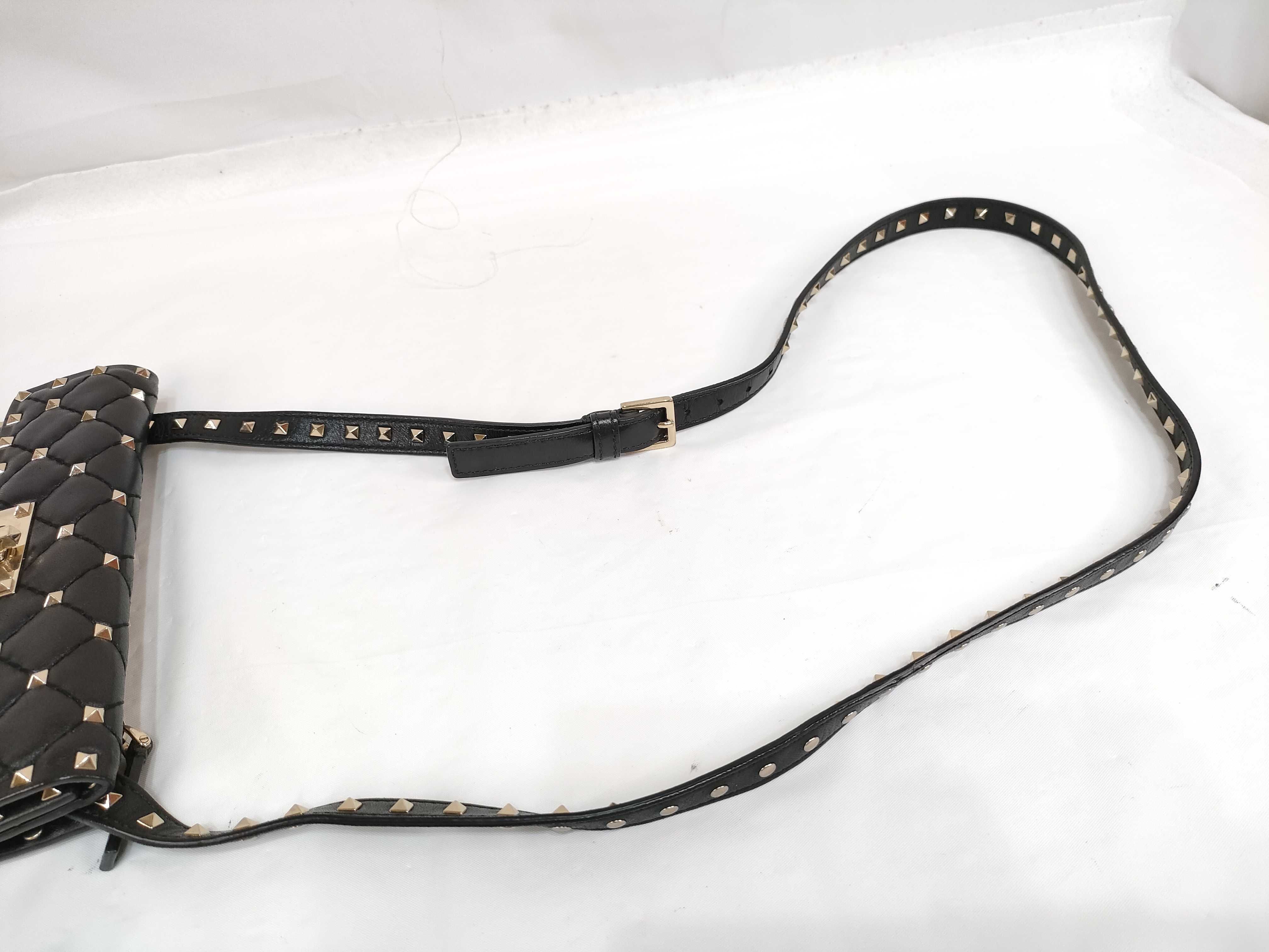 KR- Rockstud Slim Mini Bag Black Shoulder Bag — view 3