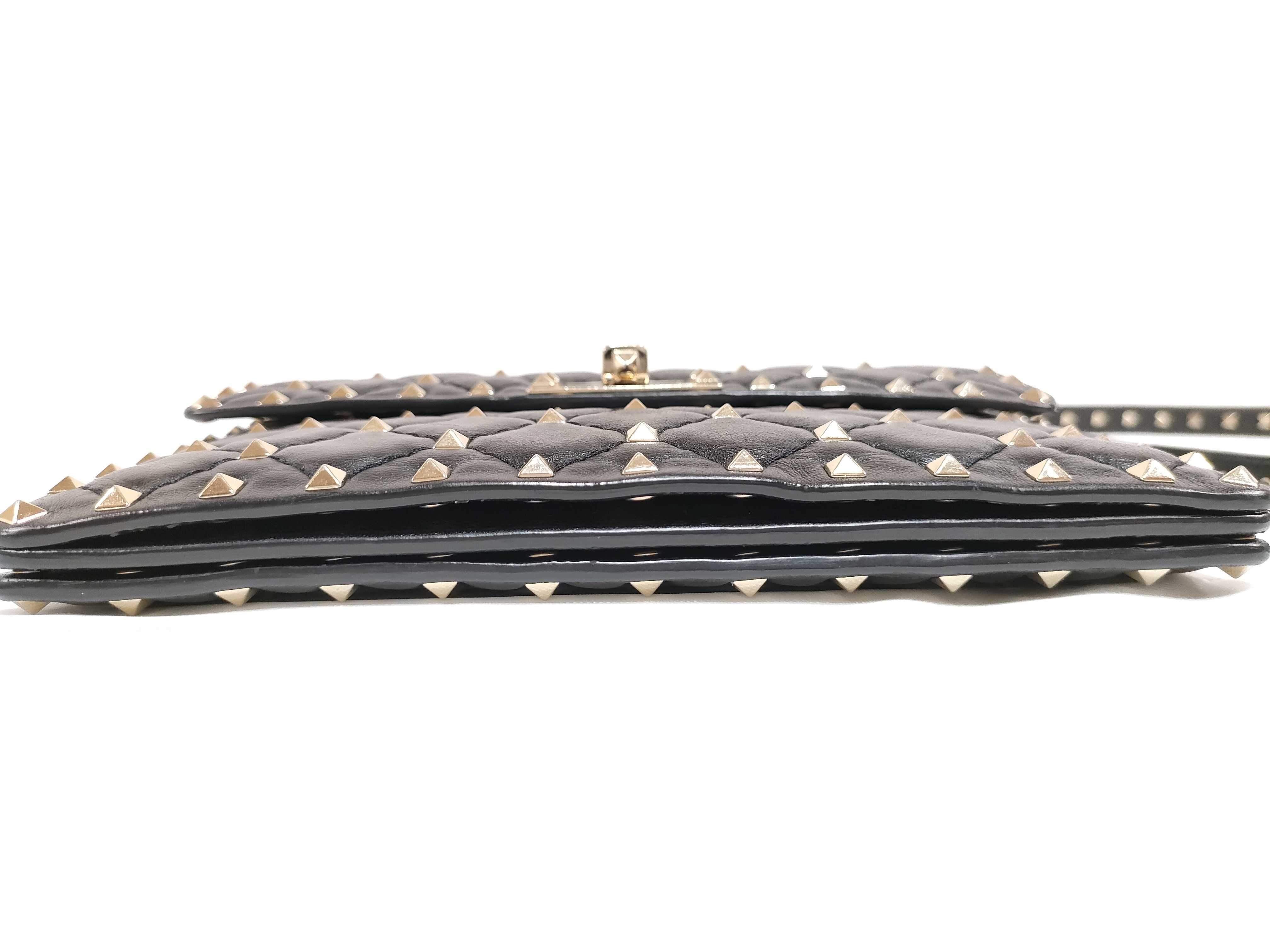 KR- Rockstud Slim Mini Bag Black Shoulder Bag — view 7
