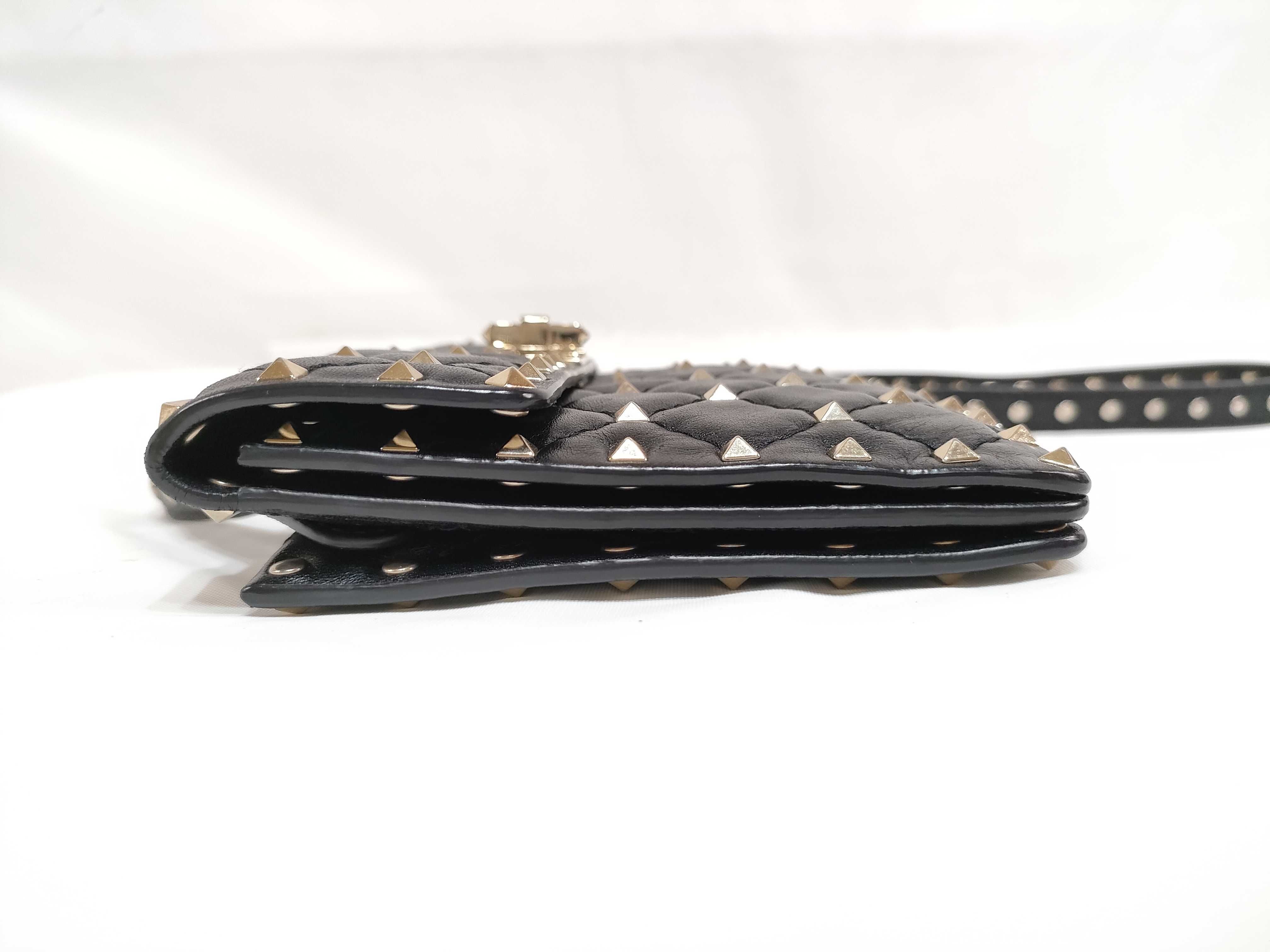 KR- Rockstud Slim Mini Bag Black Shoulder Bag — view 8