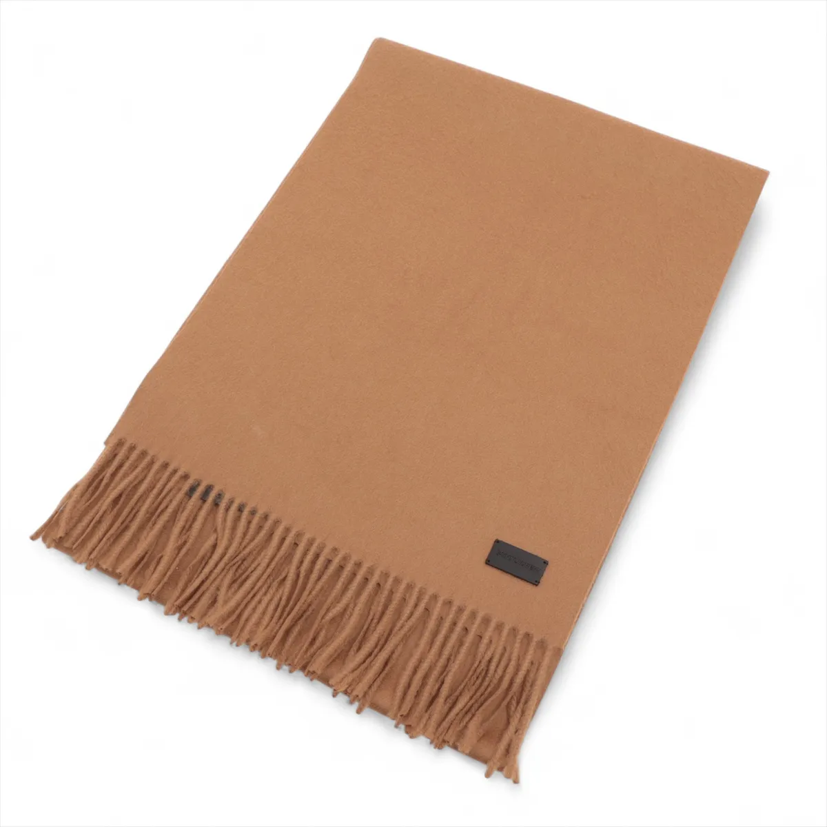 logo scarf, cashmere, camel color, some wear and