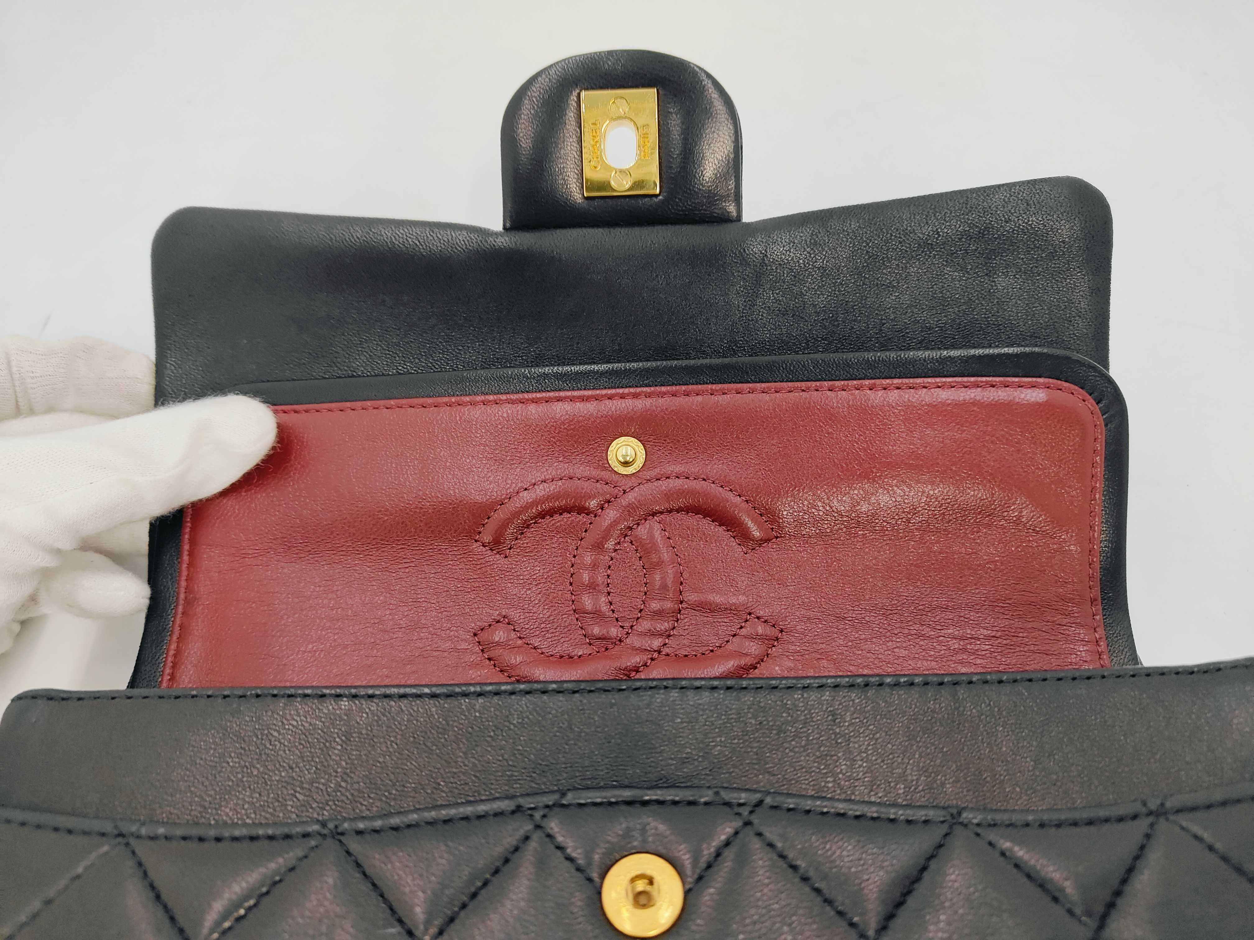 Lambskin Matelassé 25 Double Flap Shoulder Bag — view 13