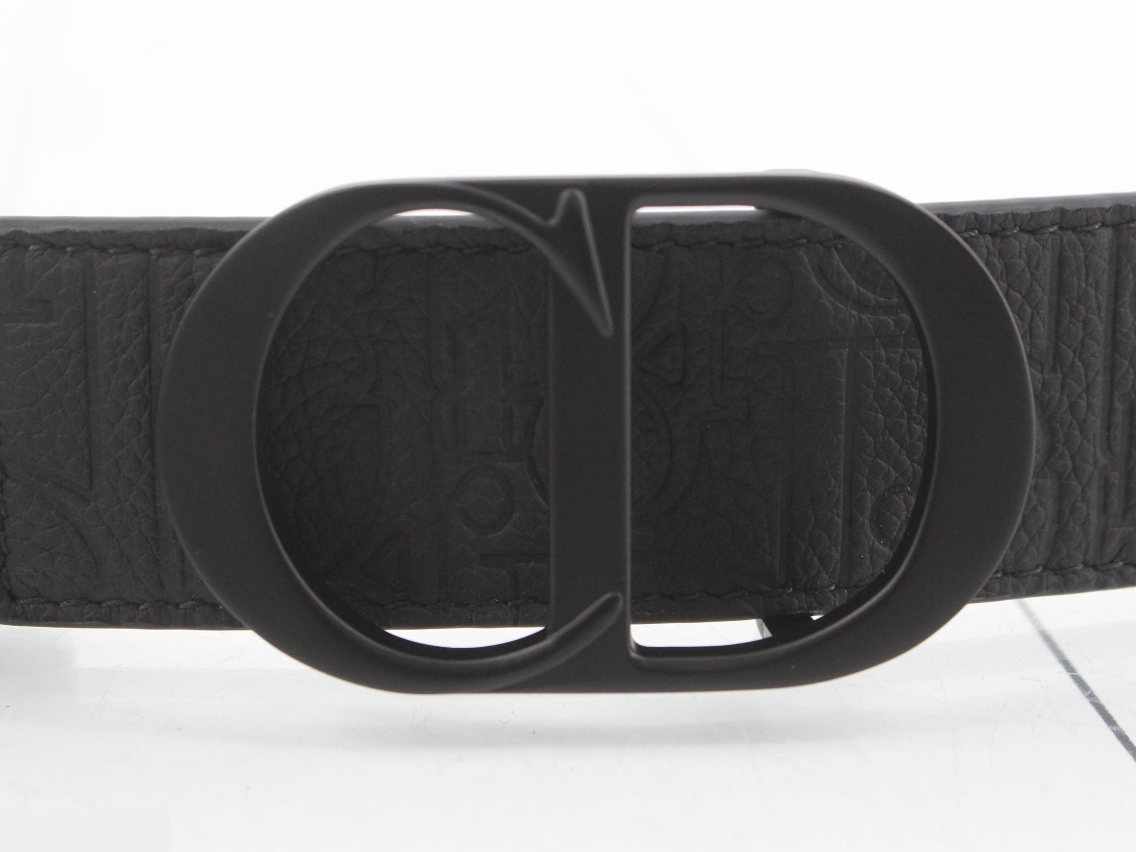CD logo buckle belt, size 80/32, stored item, black. — view 3