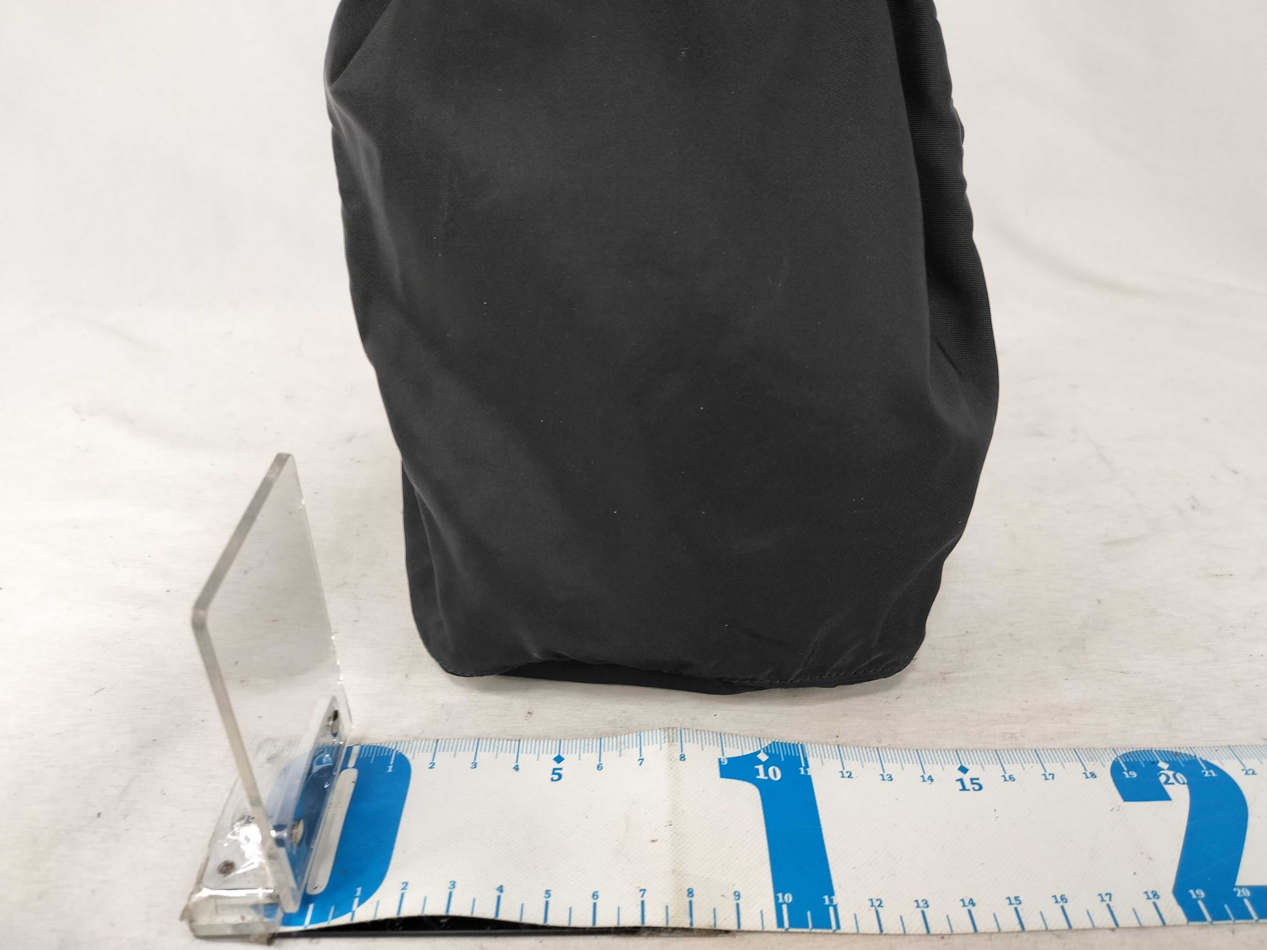 nylon drawstring bag with triangular logo. — view 2