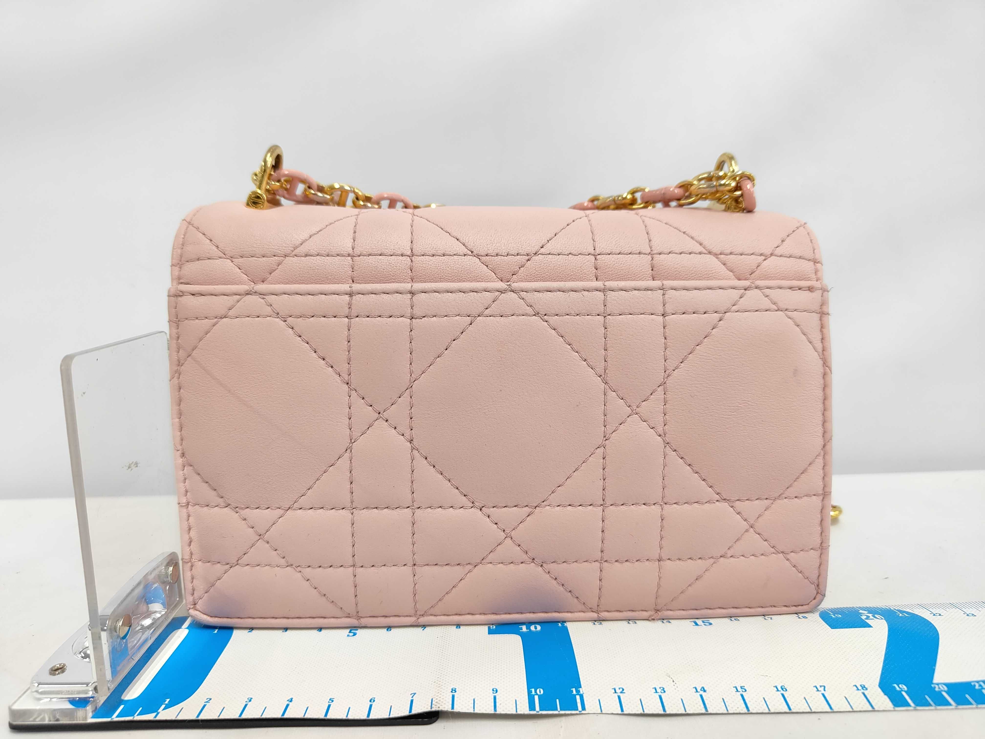 Christian Miss Caro Cannage Leather Chain Hand Shoulder Bag — view 2