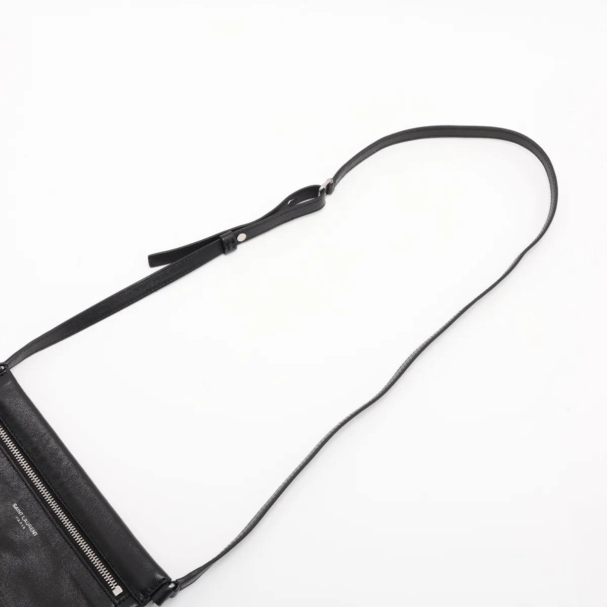581697 Leather Shoulder Bag, Black — view 5