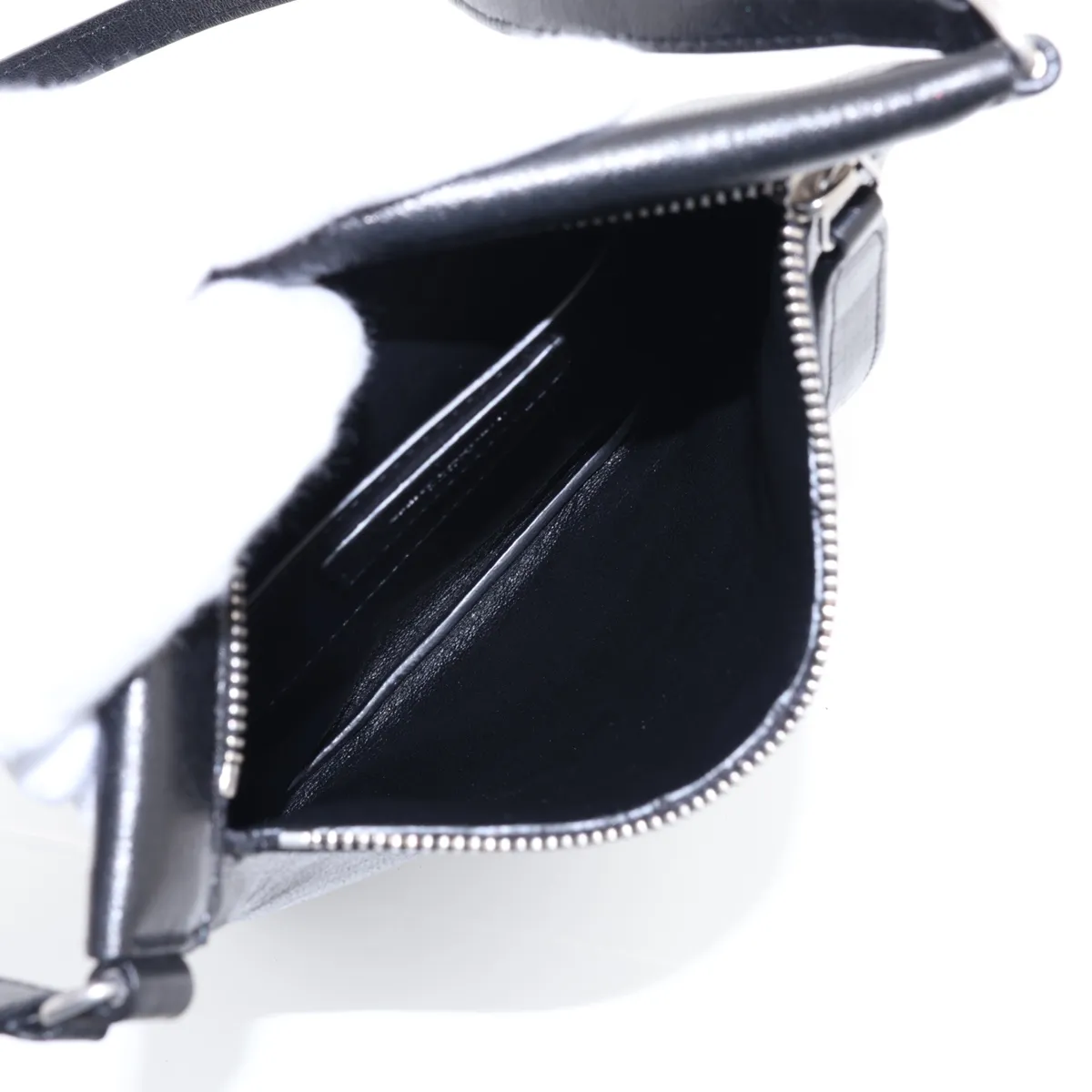 581697 Leather Shoulder Bag, Black — view 6