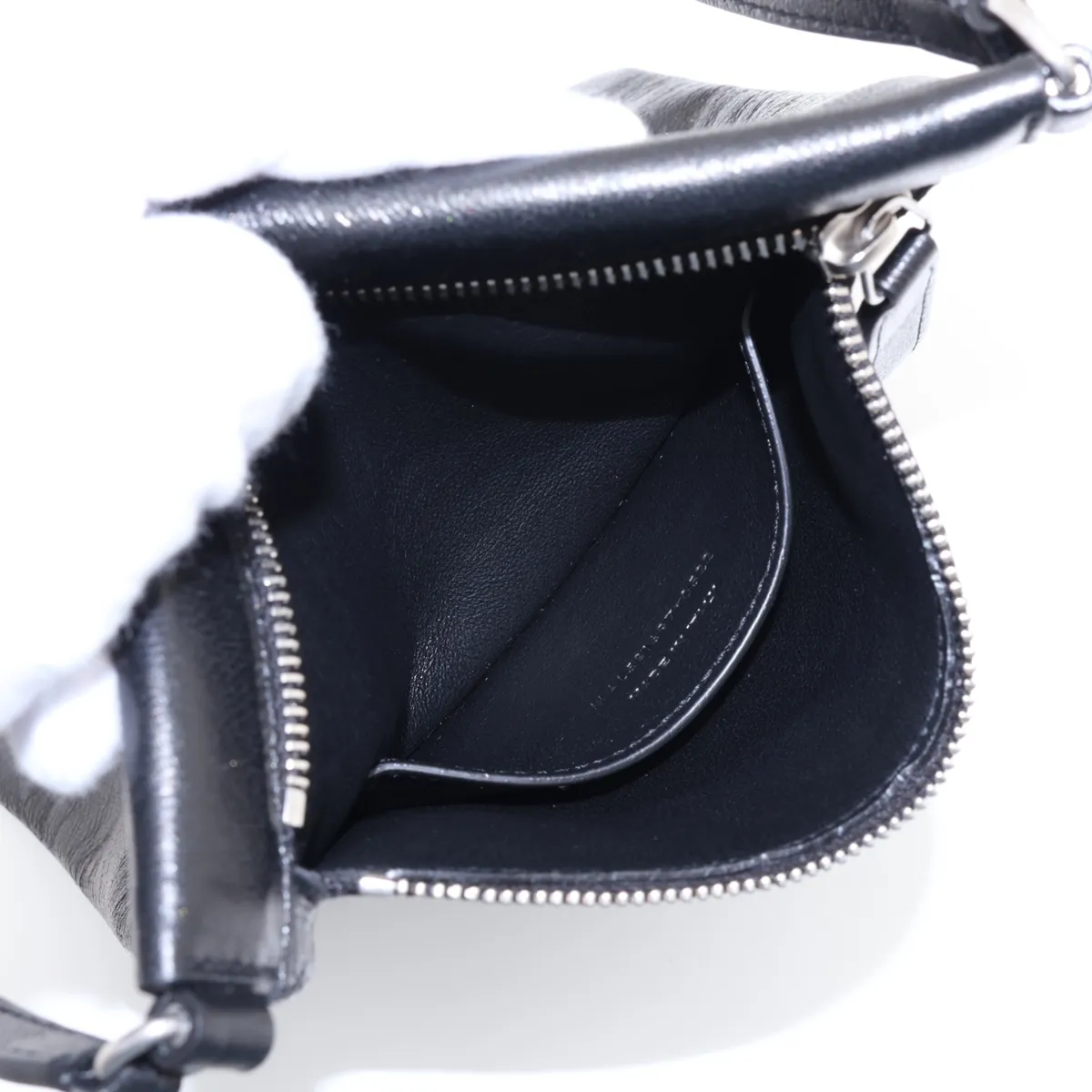 581697 Leather Shoulder Bag, Black — view 7