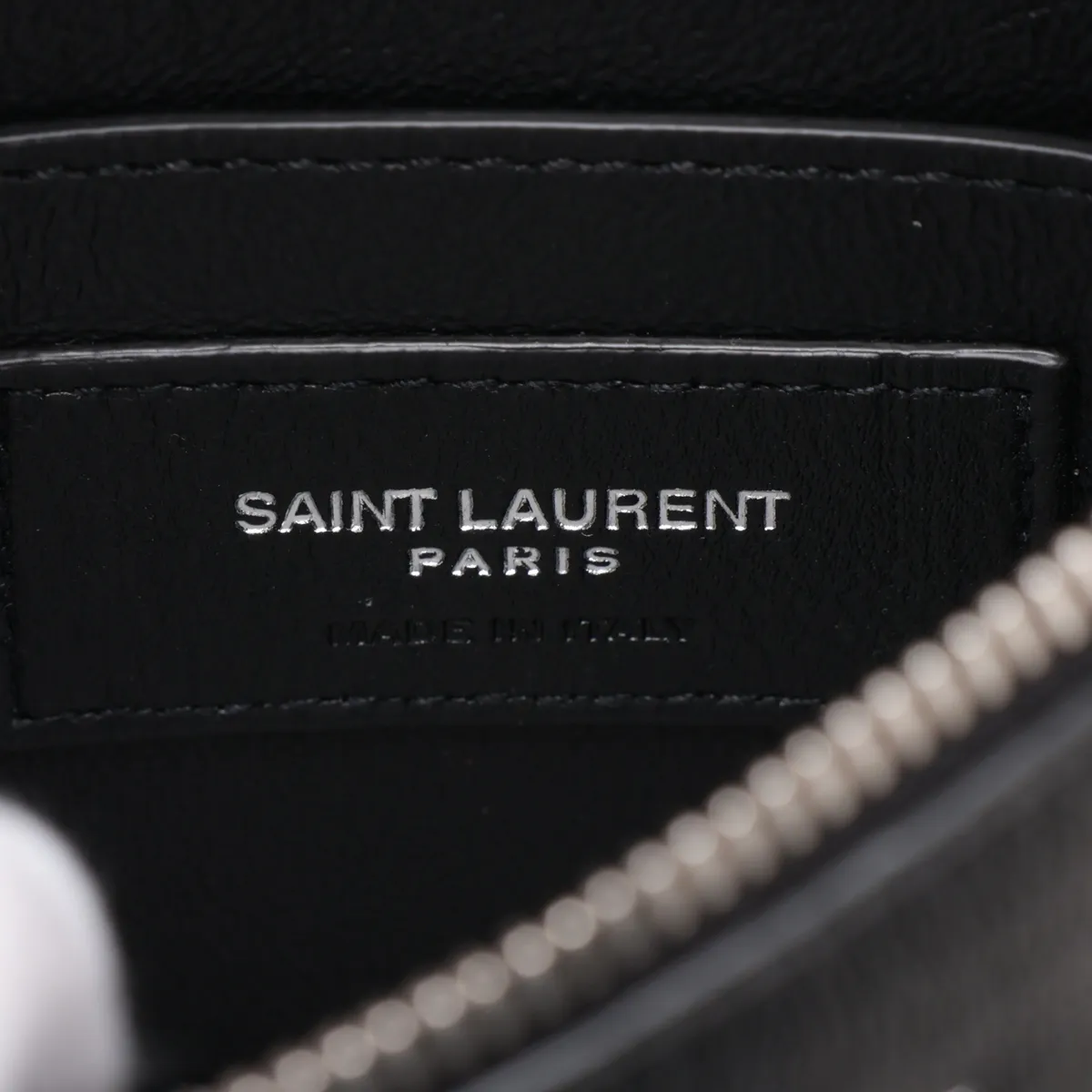 581697 Leather Shoulder Bag, Black — view 8