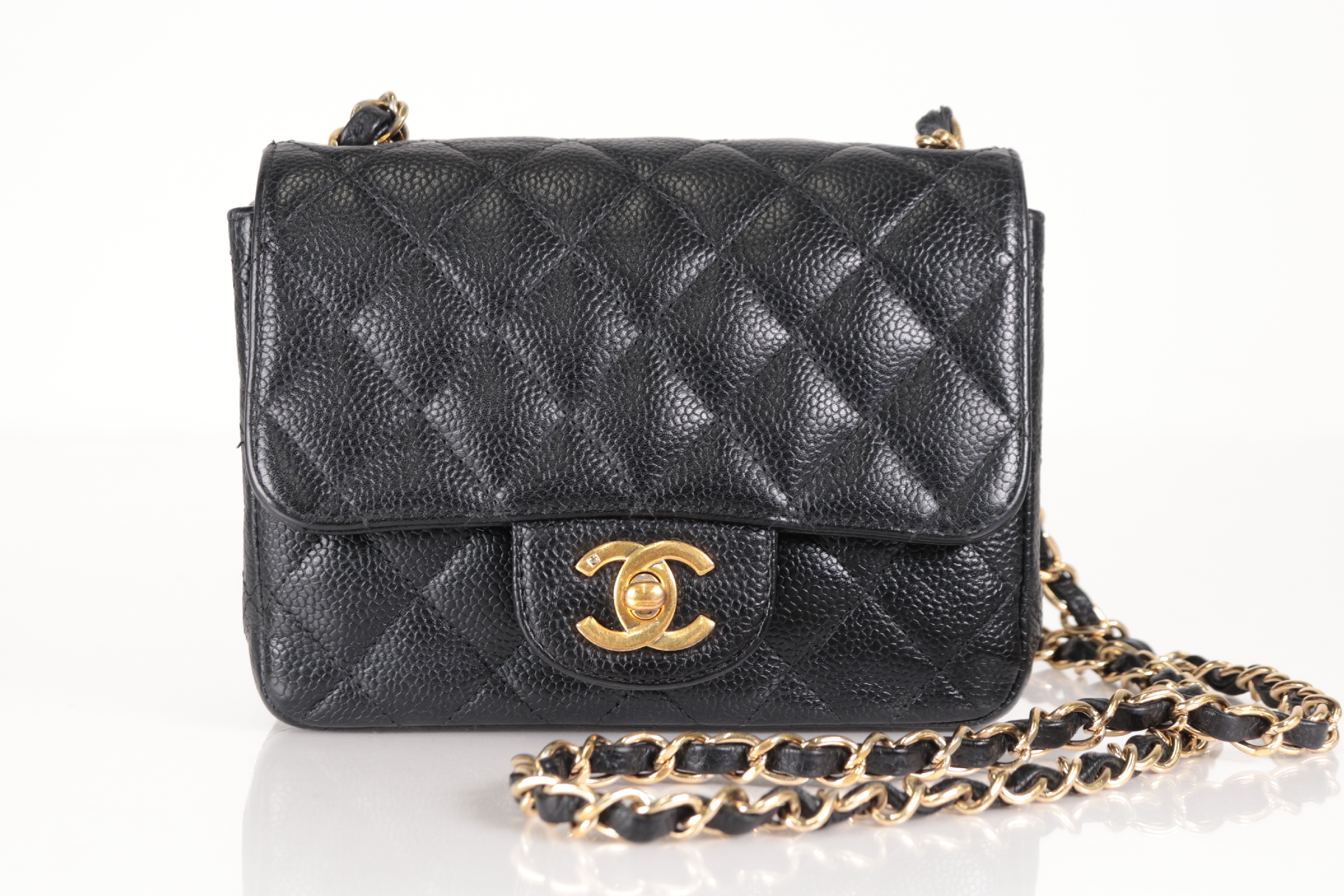 Minimato Caviar Chain Shoulder Bag (Serial No. 12)