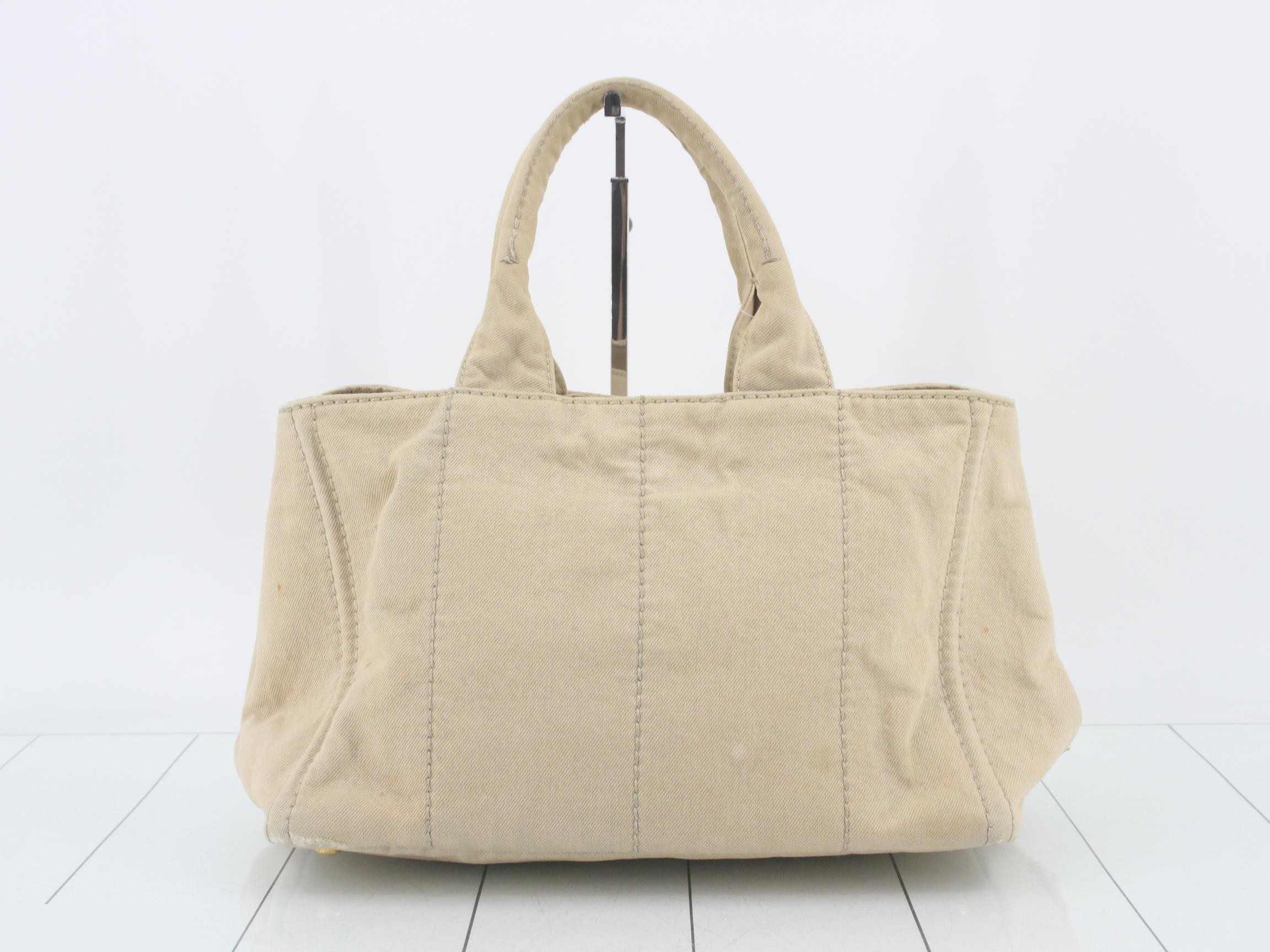 Canapa Canvas Tote Bag, Beige — view 2