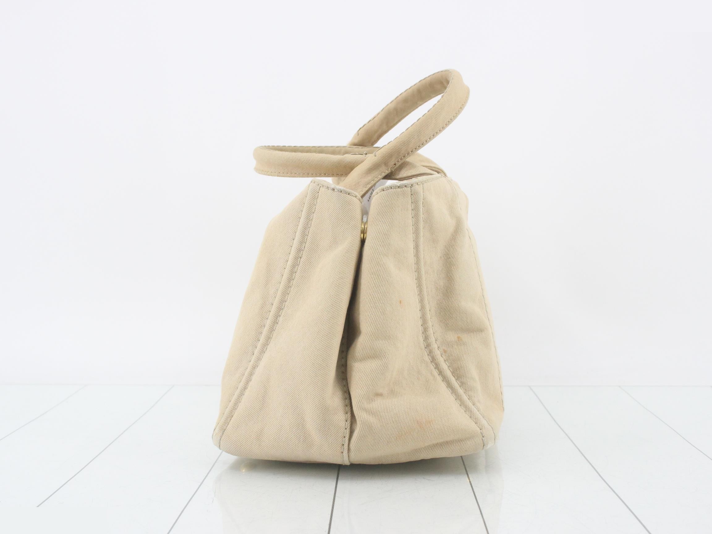 Canapa Canvas Tote Bag, Beige — view 3