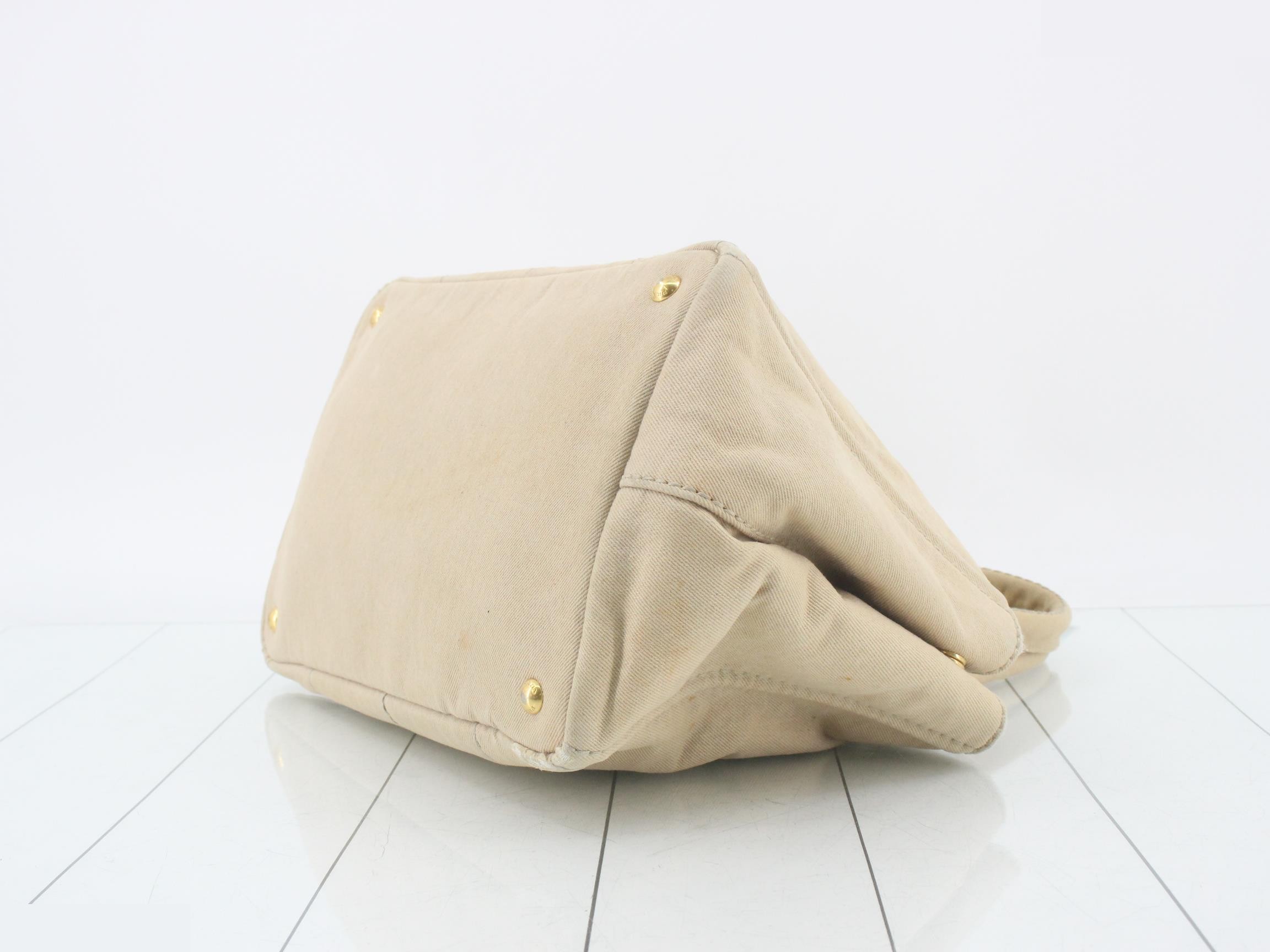 Canapa Canvas Tote Bag, Beige — view 6