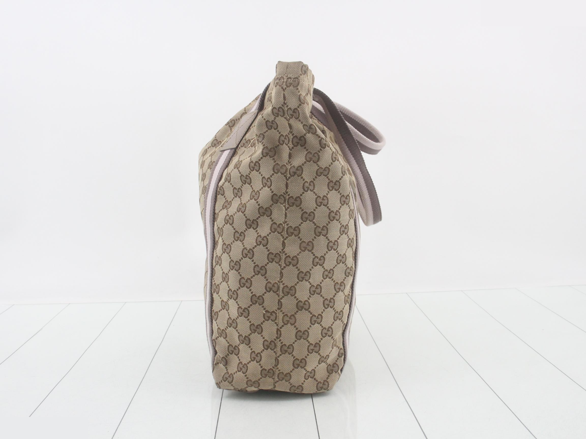 GG Canvas Tote Bag, Beige — view 3