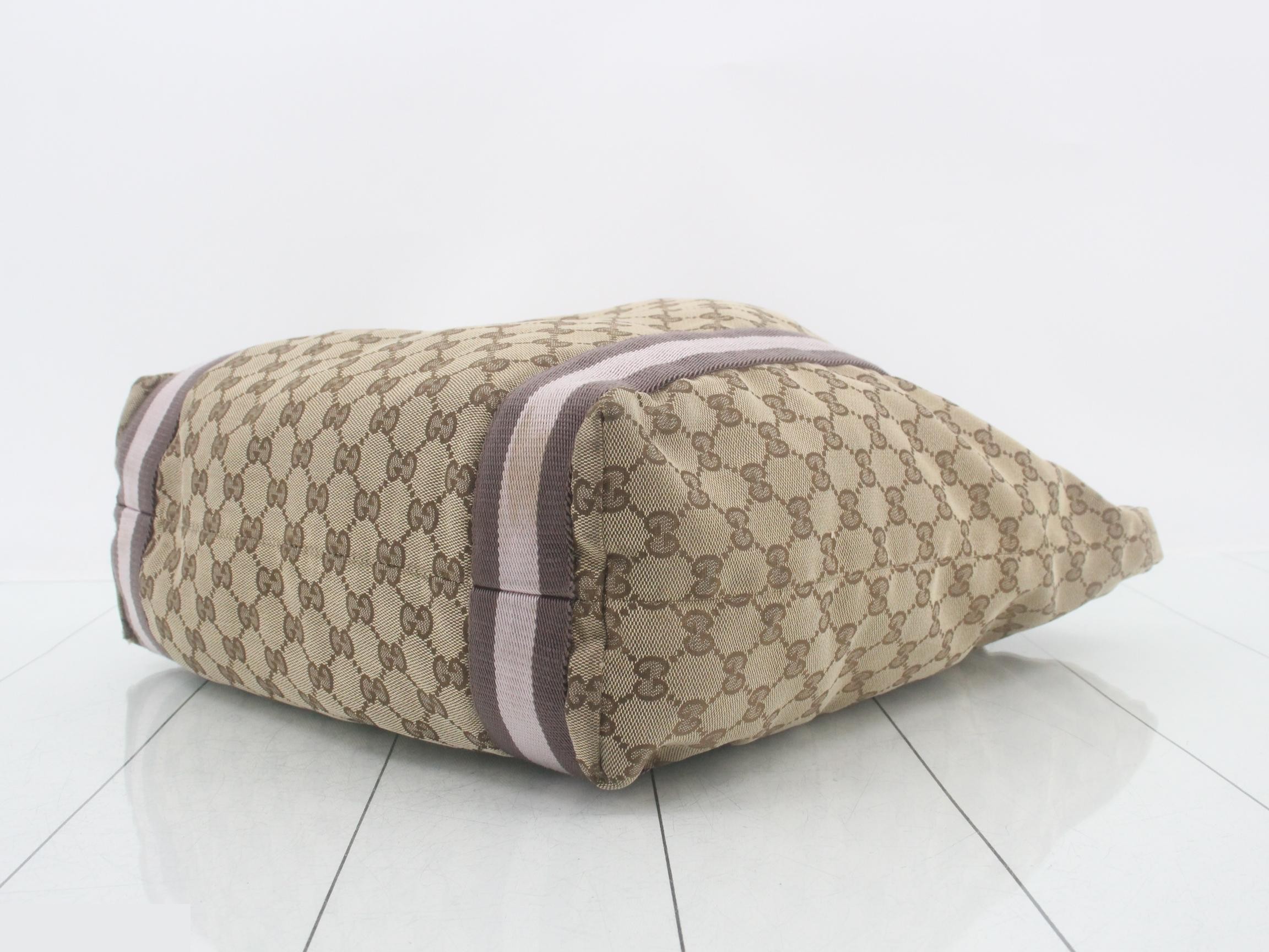 GG Canvas Tote Bag, Beige — view 6