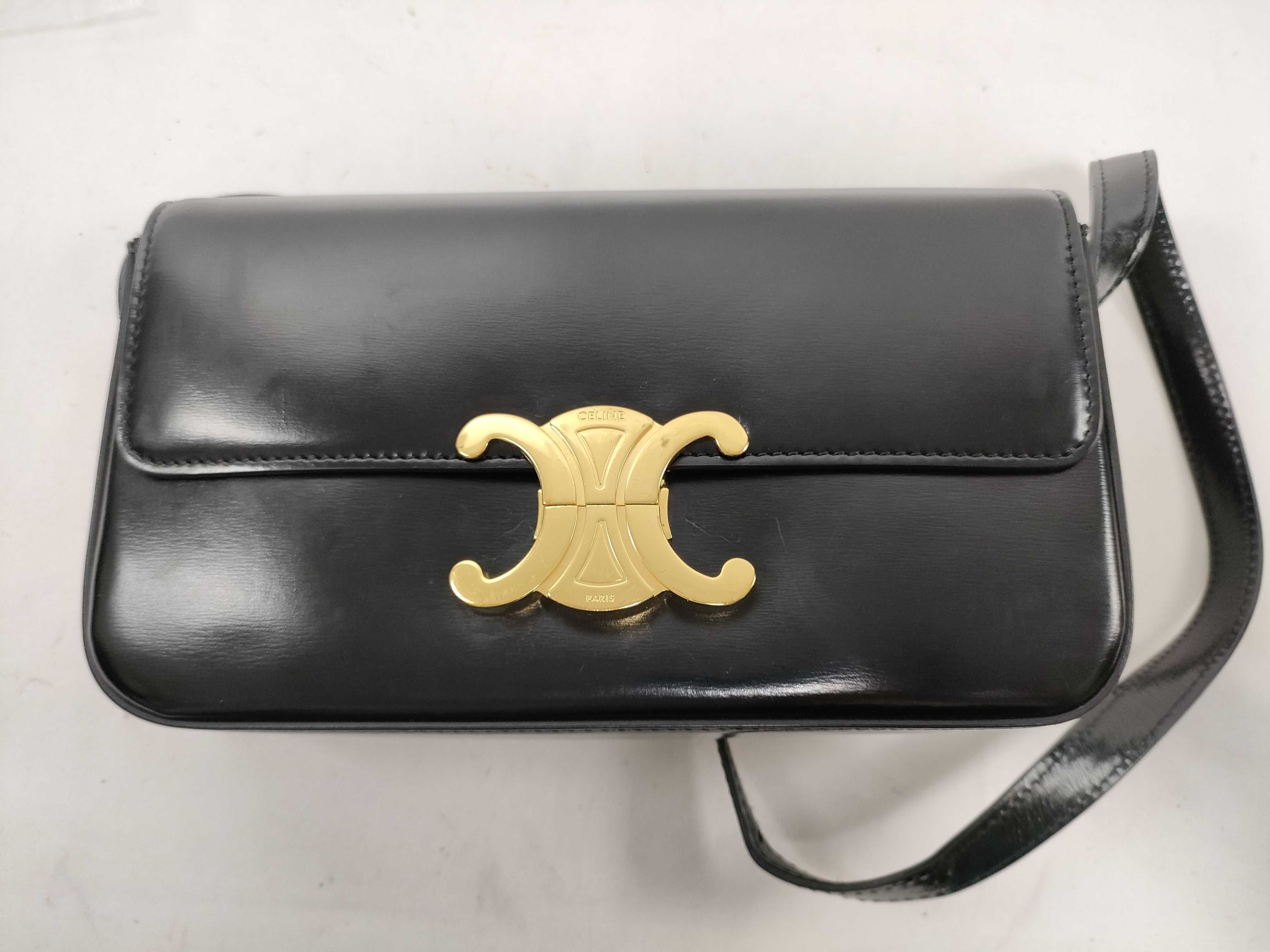 Triomphe Teen Leather Shoulder Bag