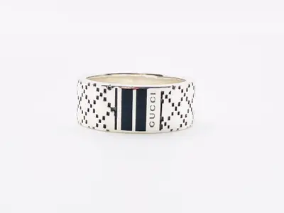 Diamantissima Ring #17 925 Silver x Black Ring