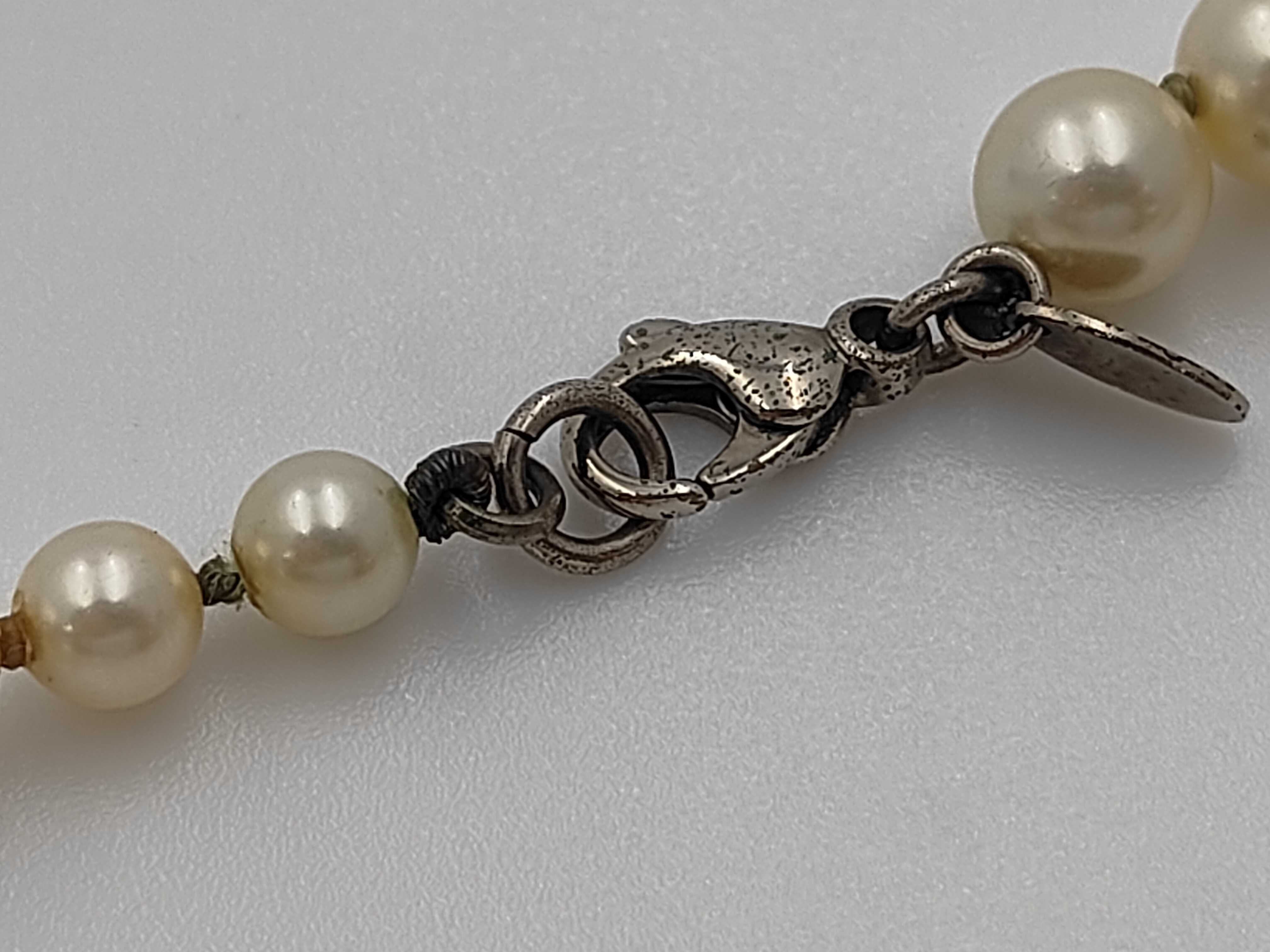necklace, Coco Mark pearl long necklace. — view 4