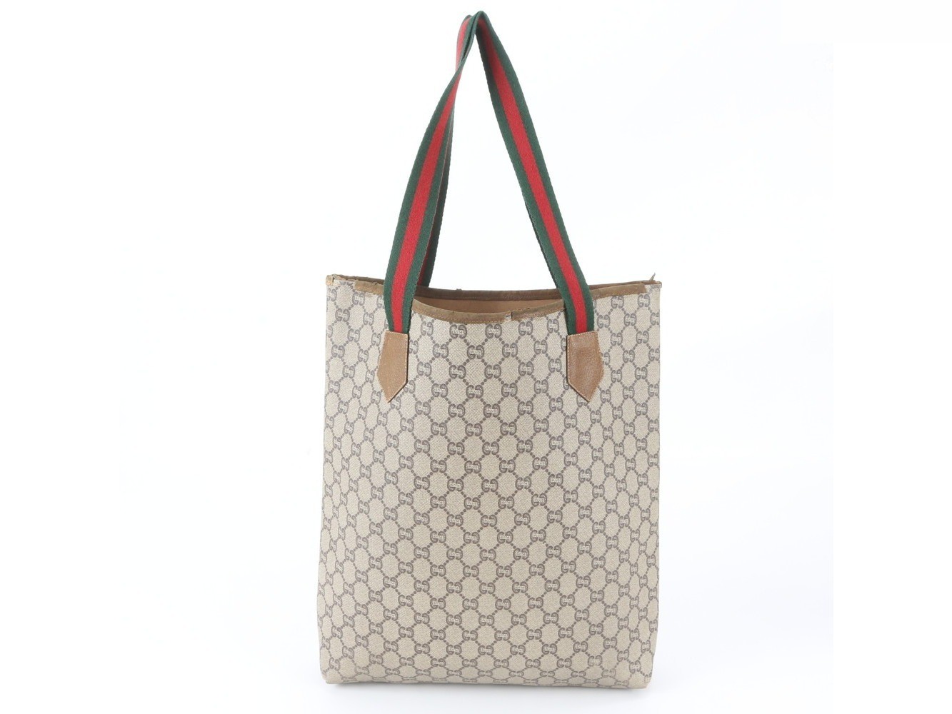 Sherry Line GG Plus Leather Tote Bag Shoulder Bag — view 3