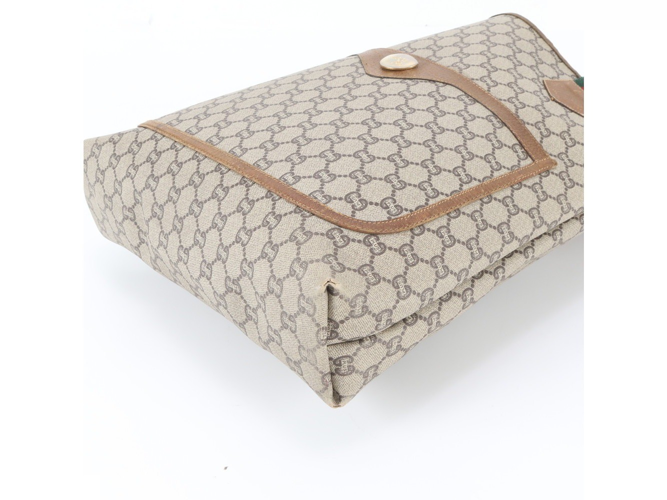 Sherry Line GG Plus Leather Tote Bag Shoulder Bag — view 4