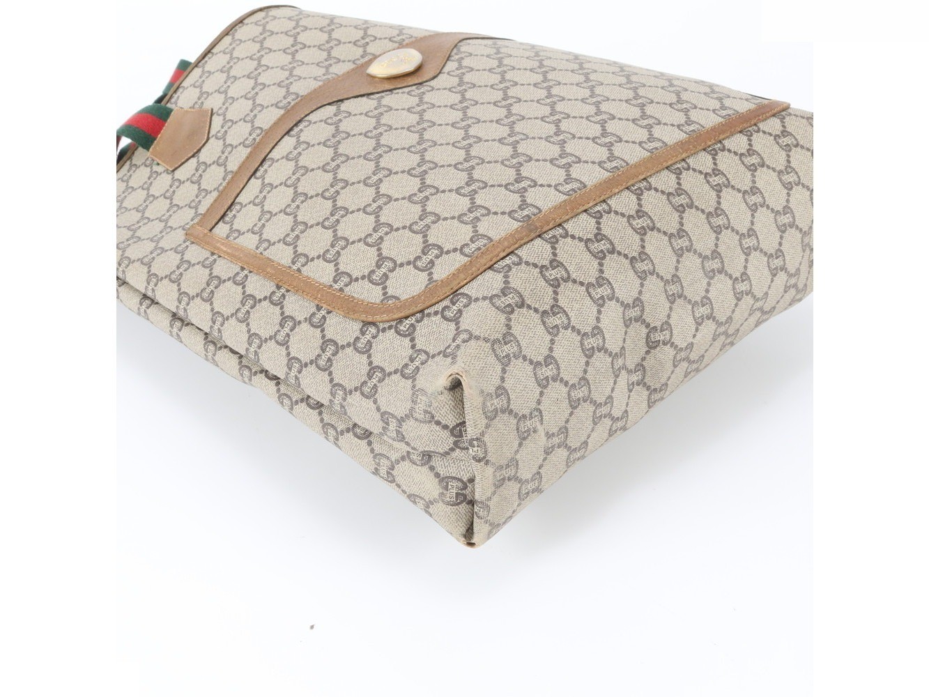 Sherry Line GG Plus Leather Tote Bag Shoulder Bag — view 5