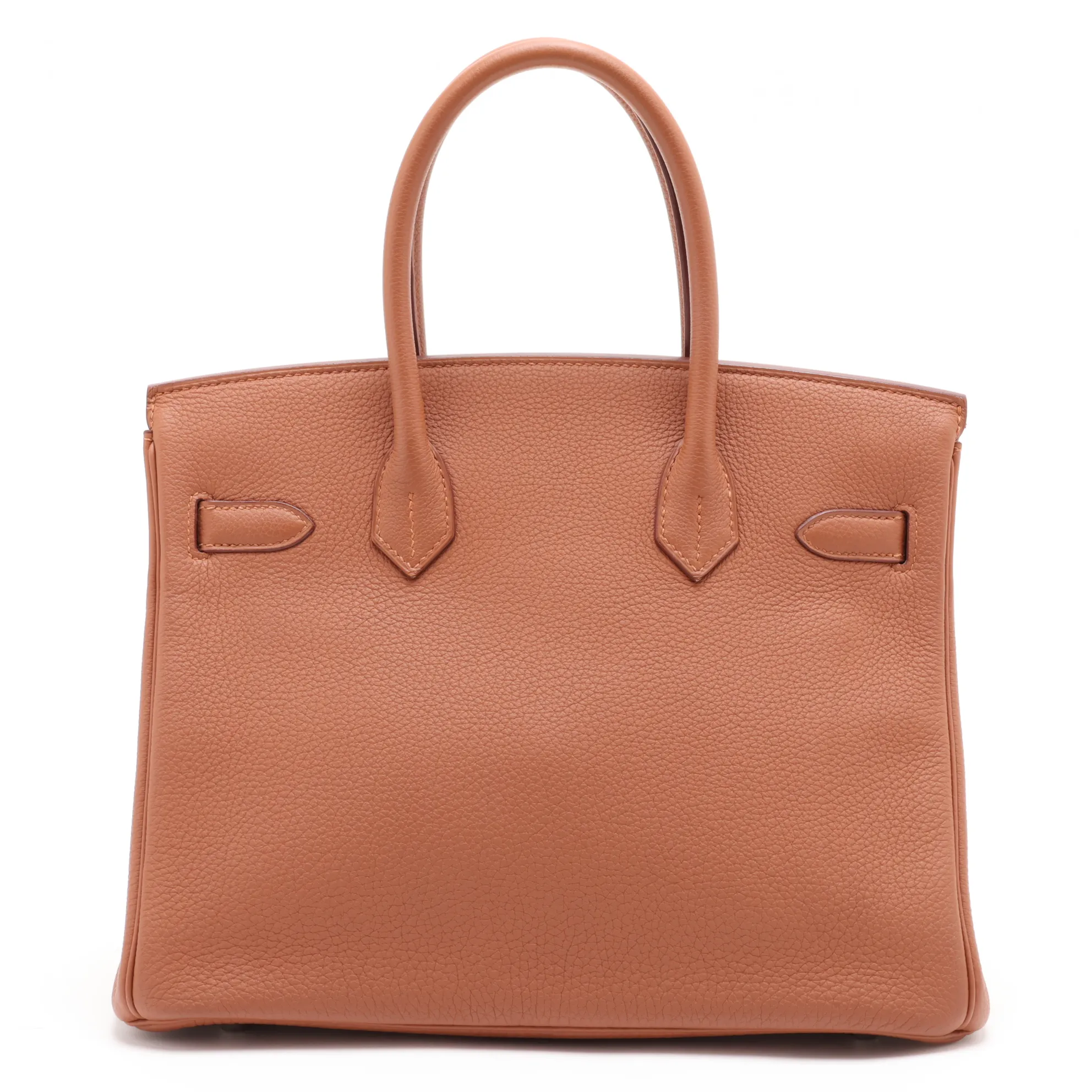 [Individually packaged] Hermes Birkin 30 Retournée Officer Togo x Veau Swift Gold x Jaune Ambre Silver Hardware C: 2018 — view 2