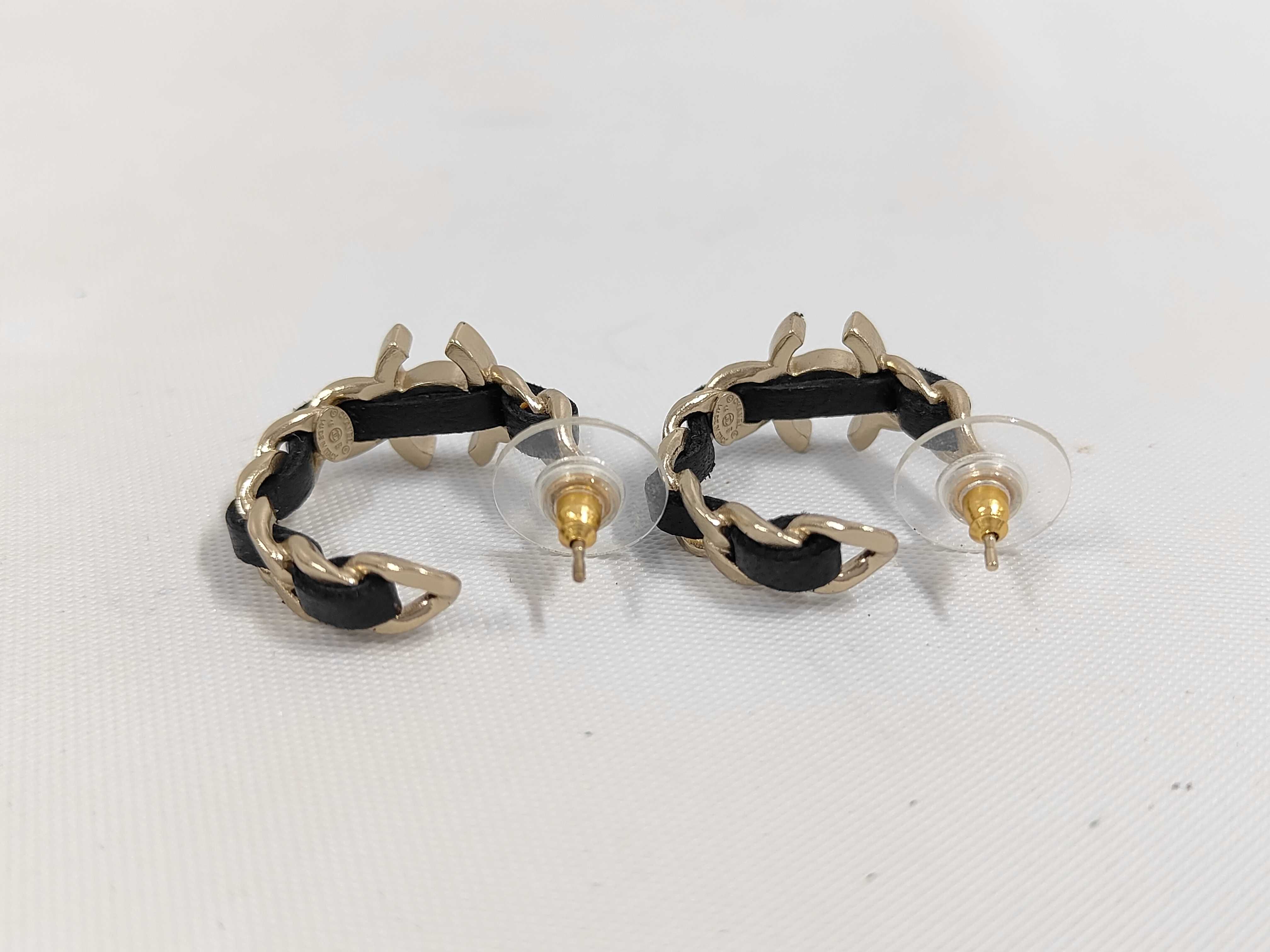 Coco Leather Earrings 16B (Pair) — view 2