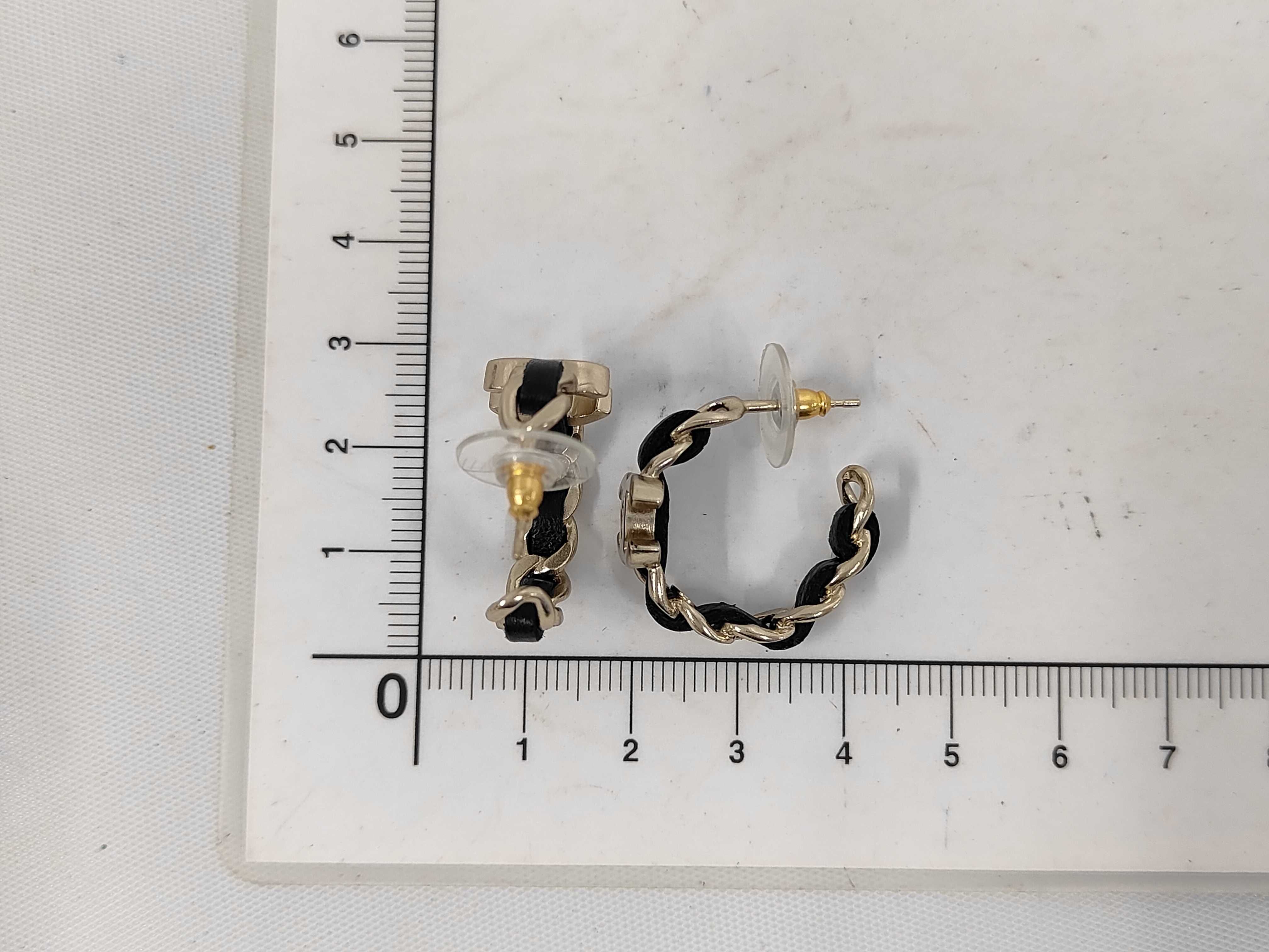 Coco Leather Earrings 16B (Pair) — view 4